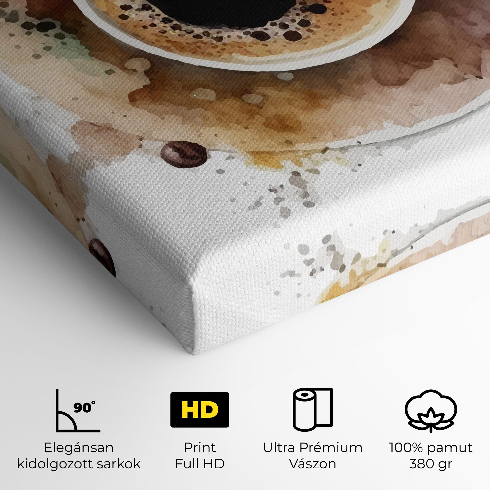 Vászonkép Coffee Liquid mockup 4