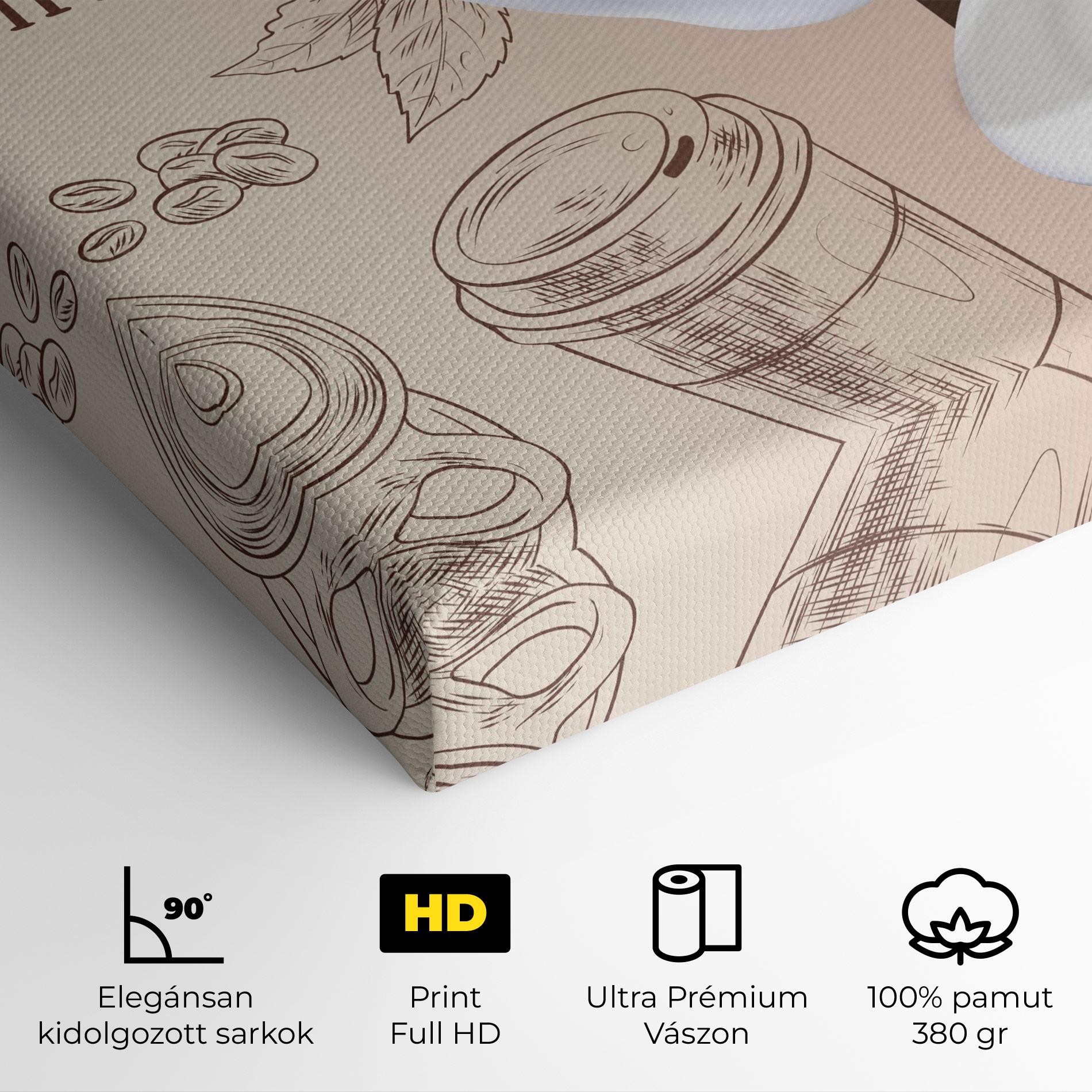 Vászonkép Coffee Time mockup 4