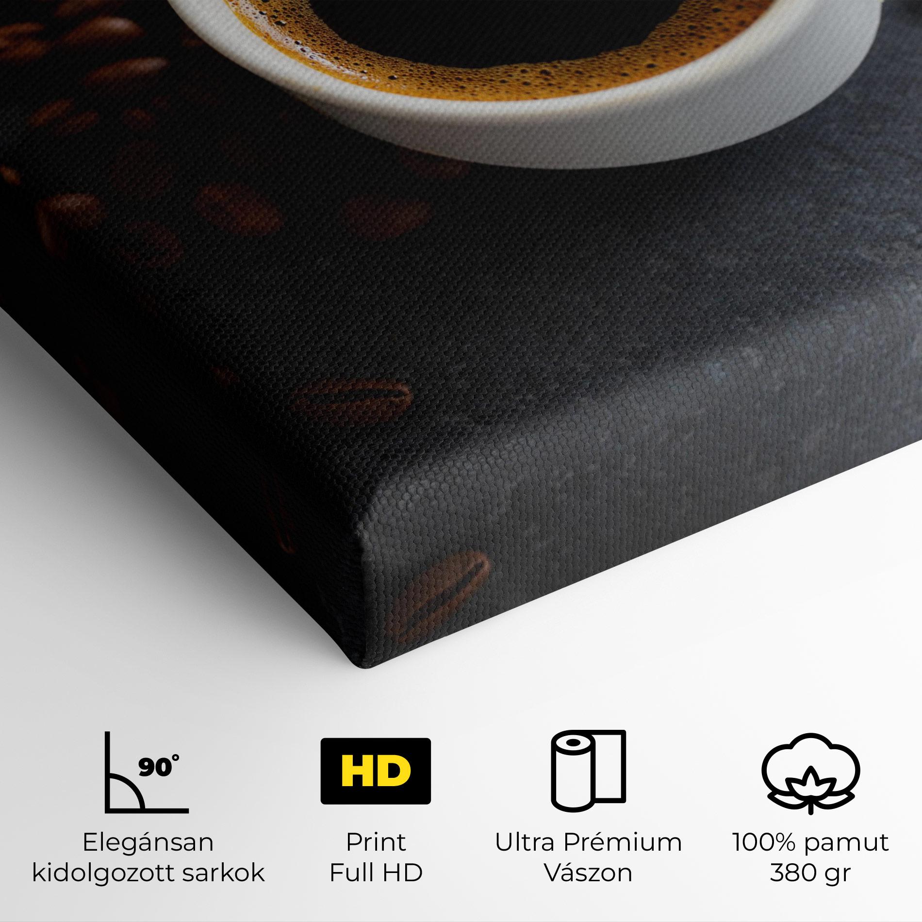 Vászonkép Espresso Close Up mockup 4