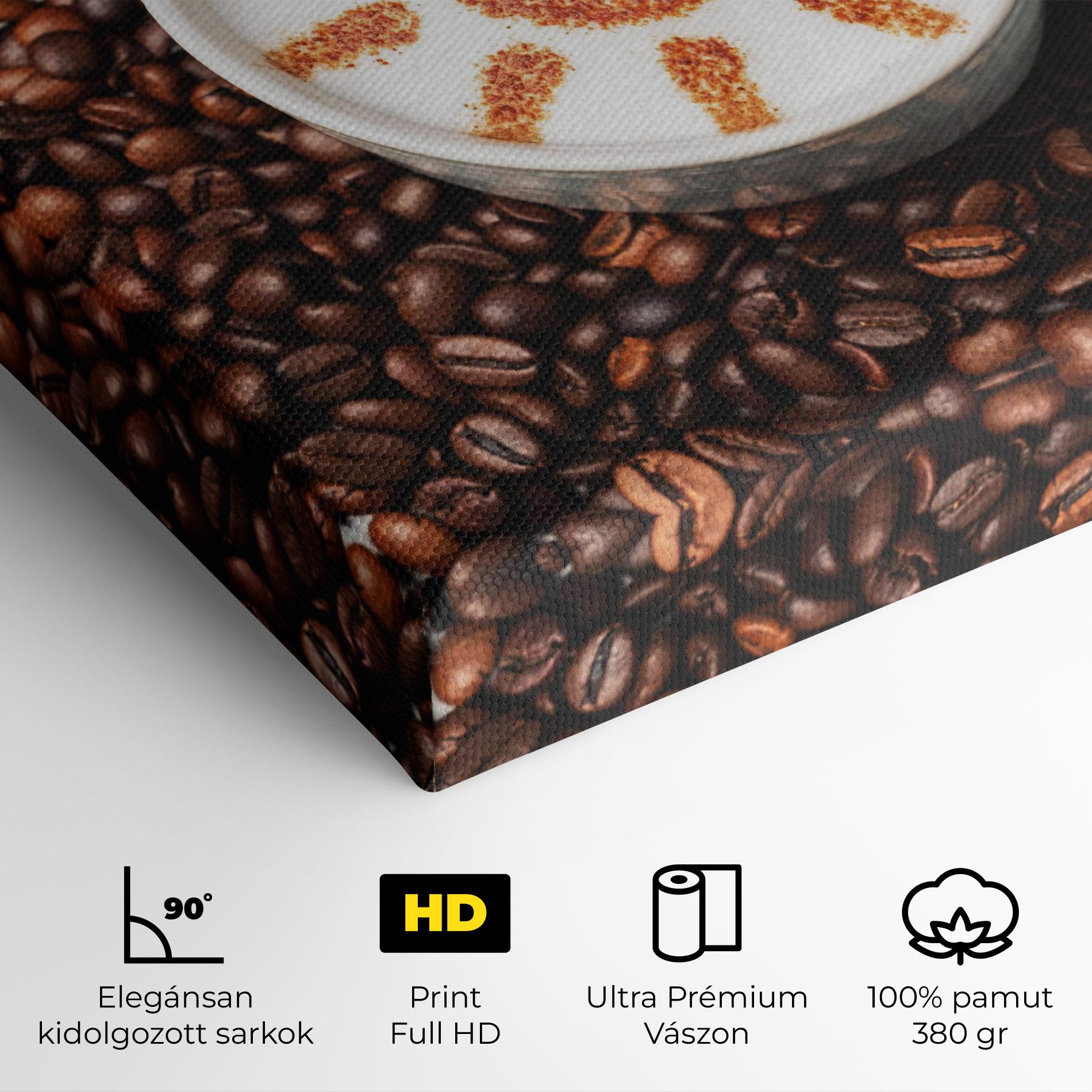 Vászonkép Sun Pattern Coffee mockup 4