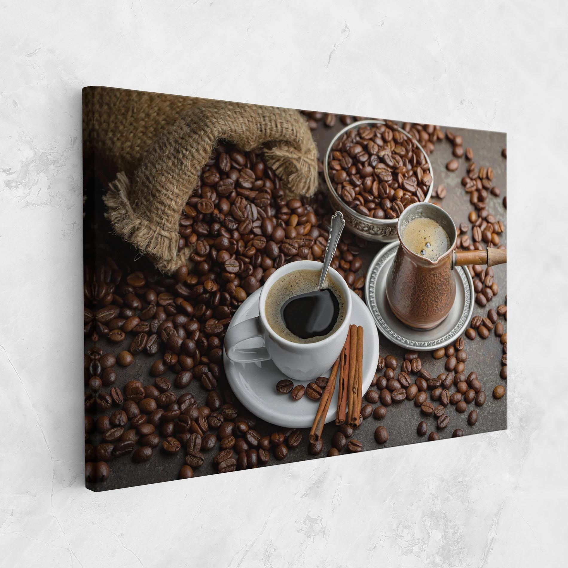 Vászonkép Black Coffee Bean mockup 1