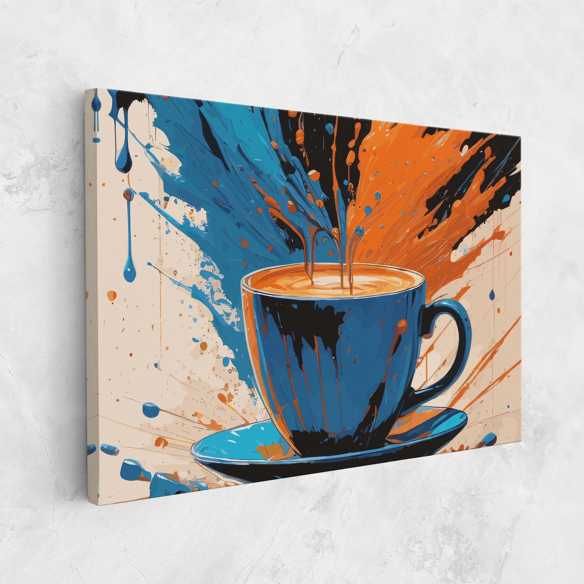 Vászonkép Coffee Blue Orange mockup 1