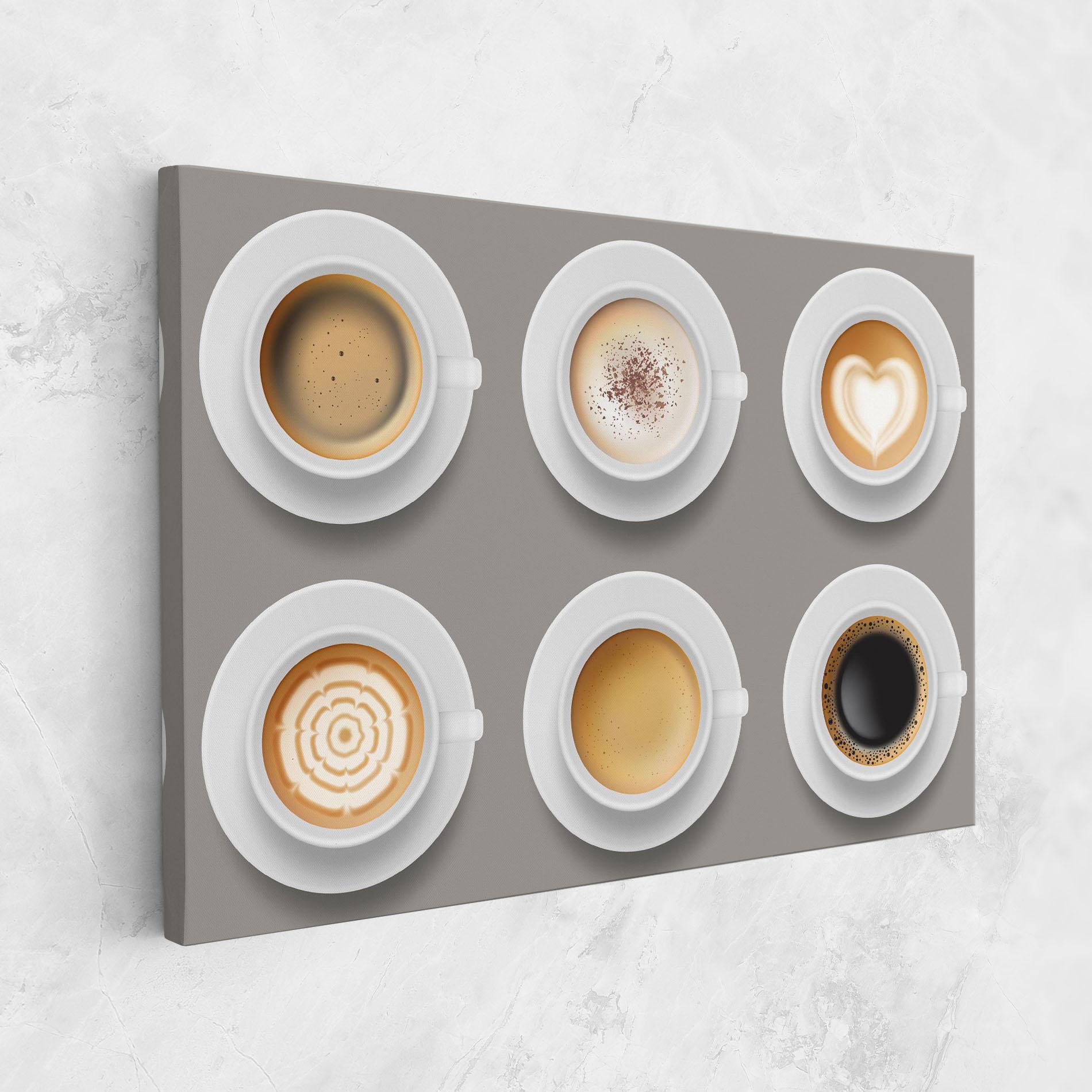 Vászonkép Coffee Cups Mix mockup 1