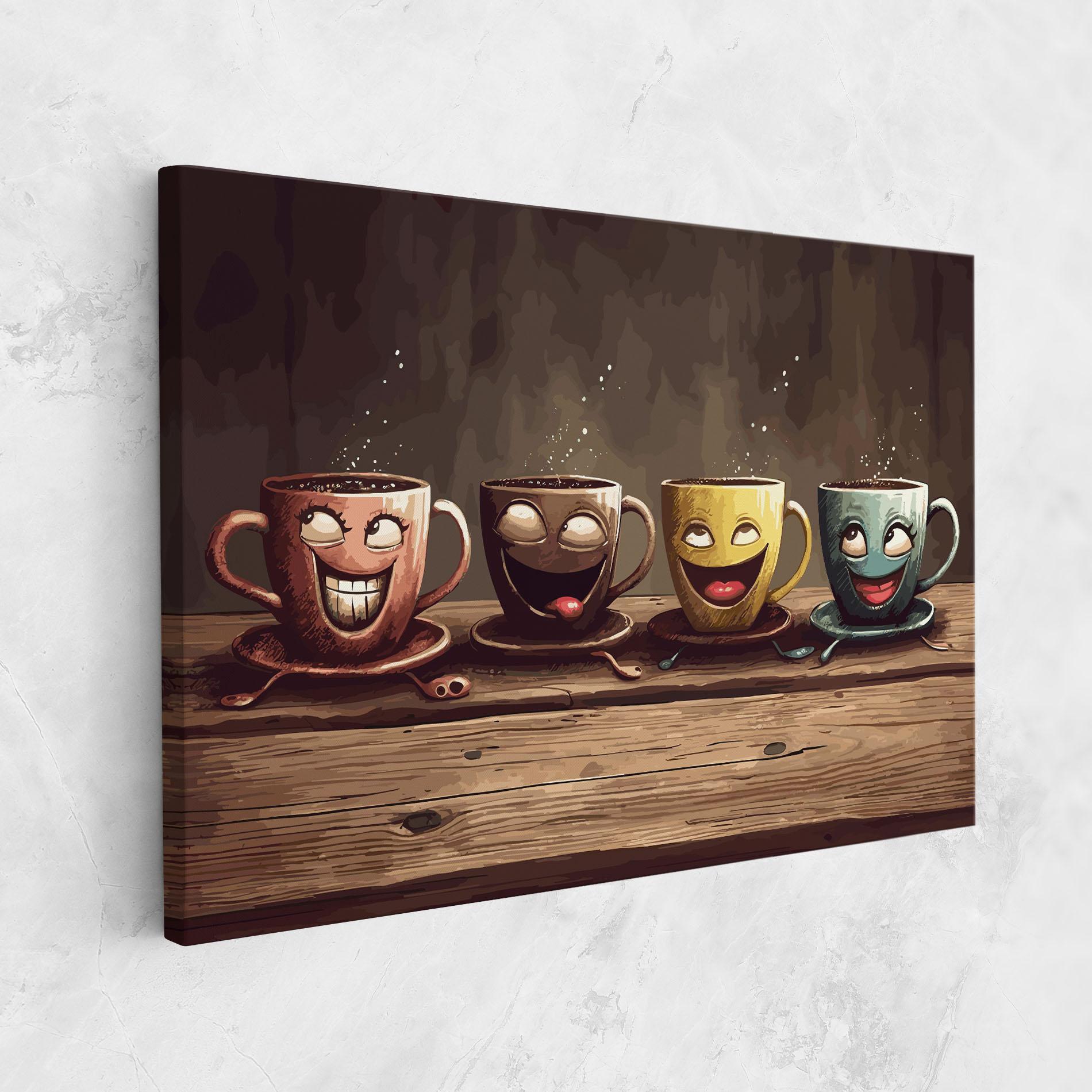 Vászonkép Coffee Faces mockup 1