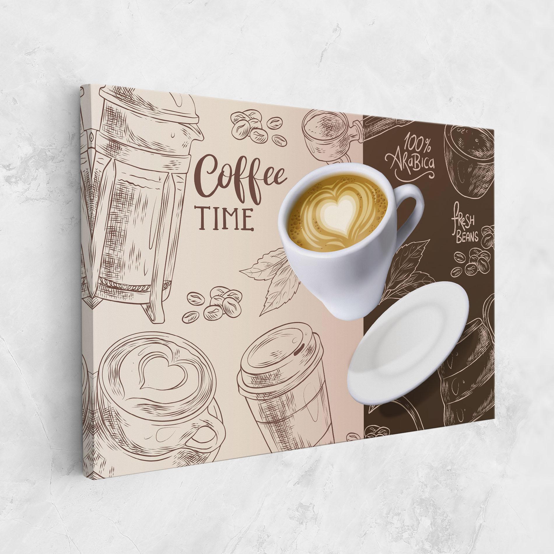Vászonkép Coffee Time mockup 1