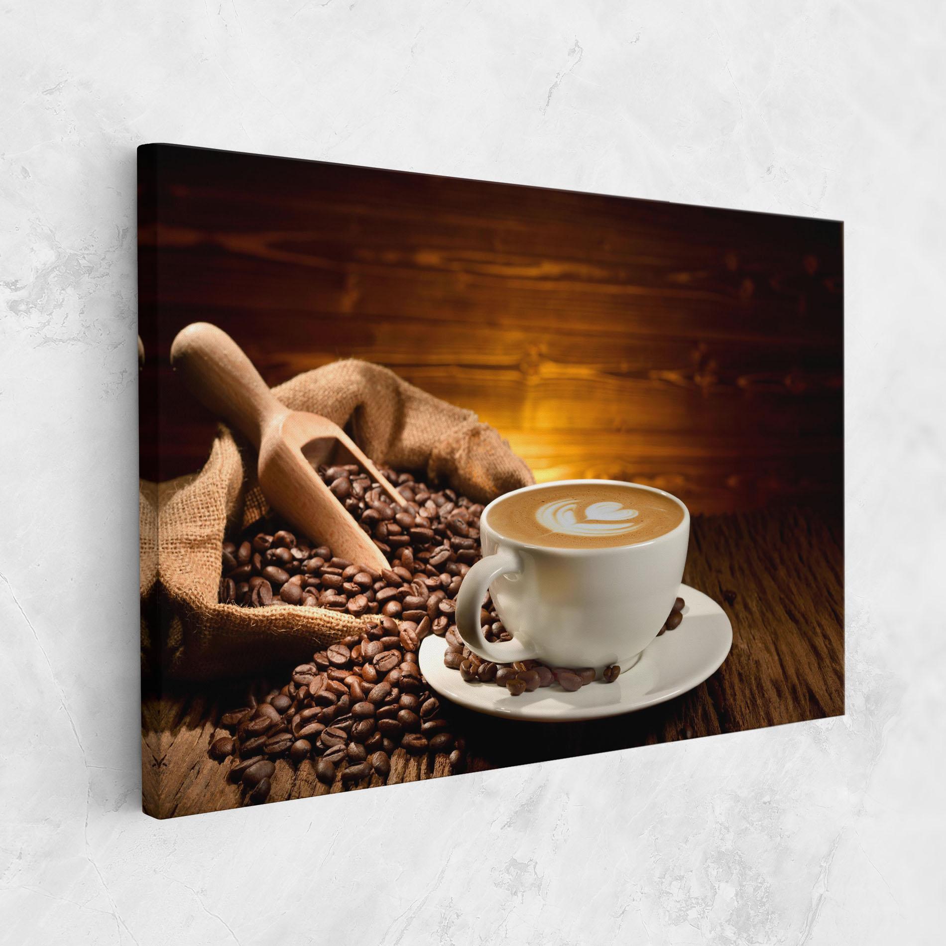 Vászonkép Latte Coffee mockup 1