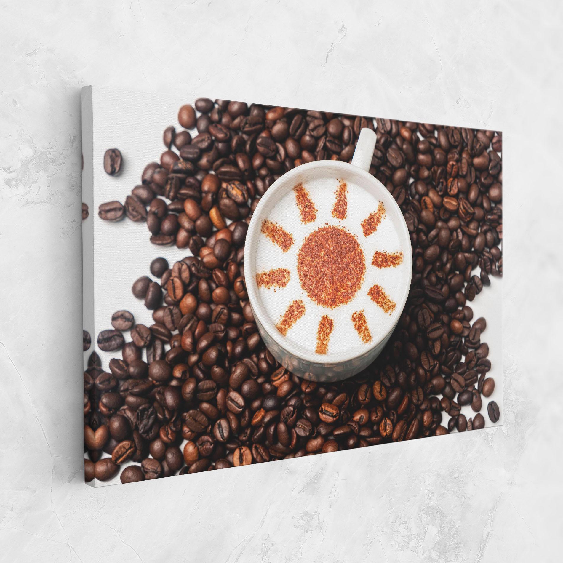 Vászonkép Sun Pattern Coffee mockup 1
