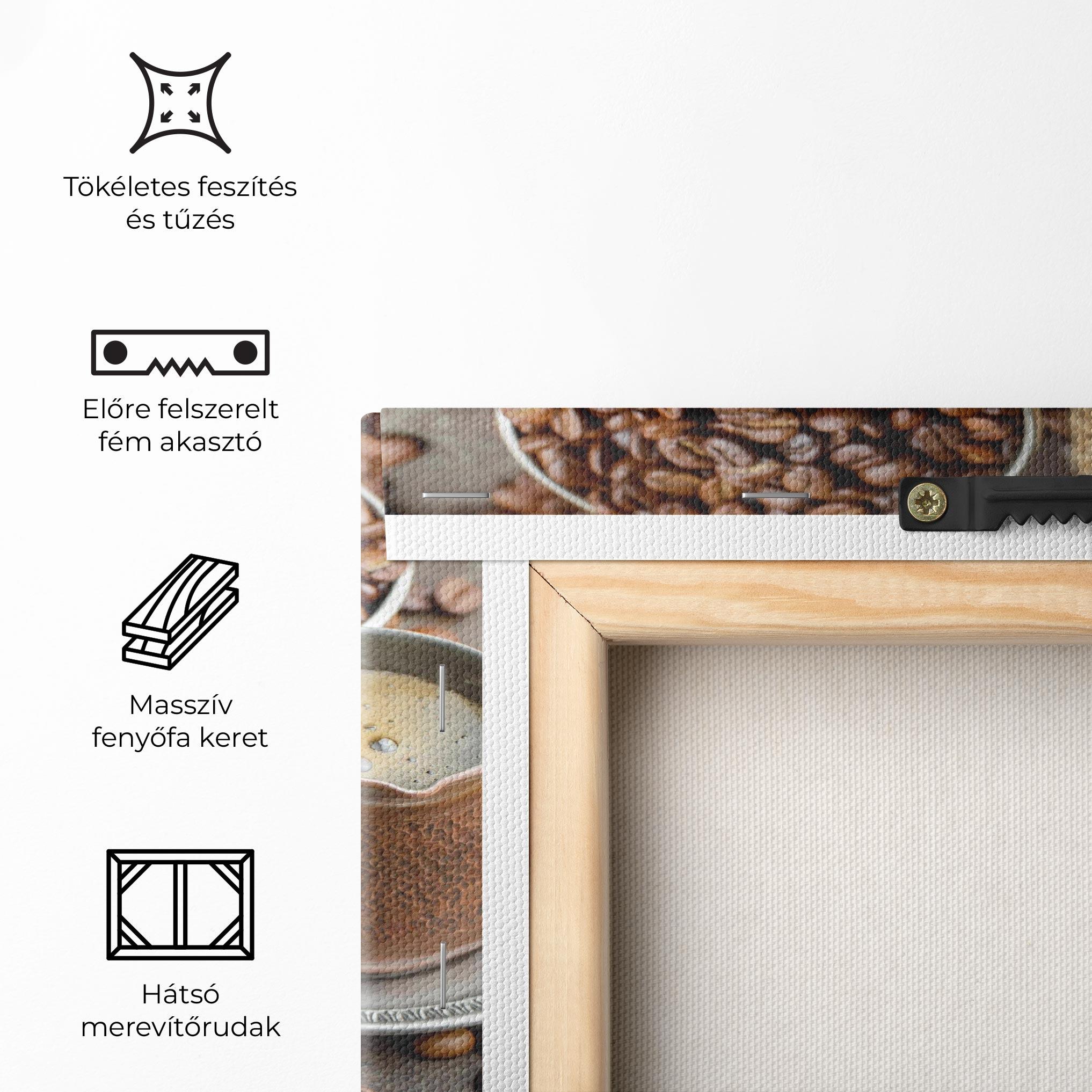 Vászonkép Black Coffee Bean mockup 5