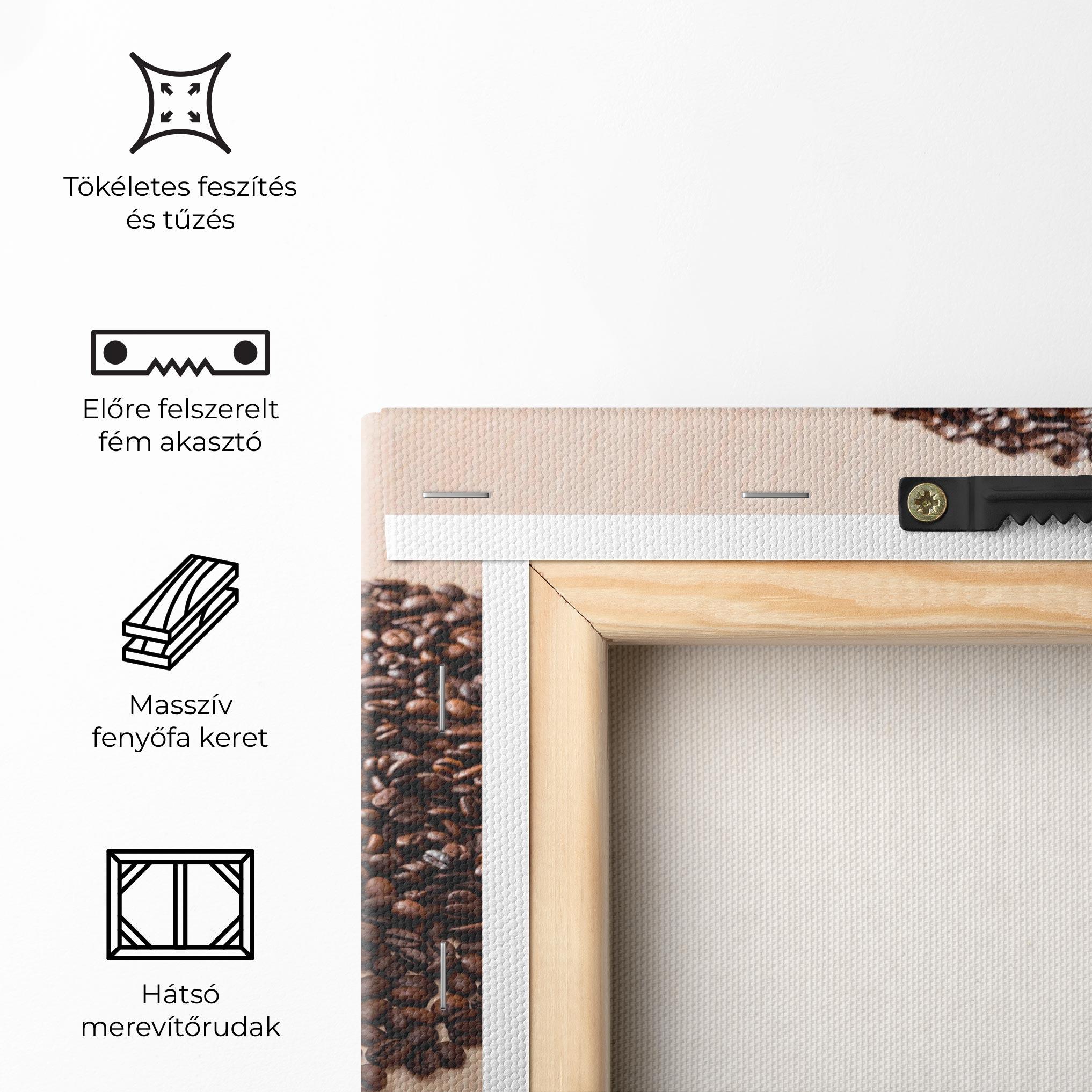 Vászonkép Heart Coffee Beans mockup 5