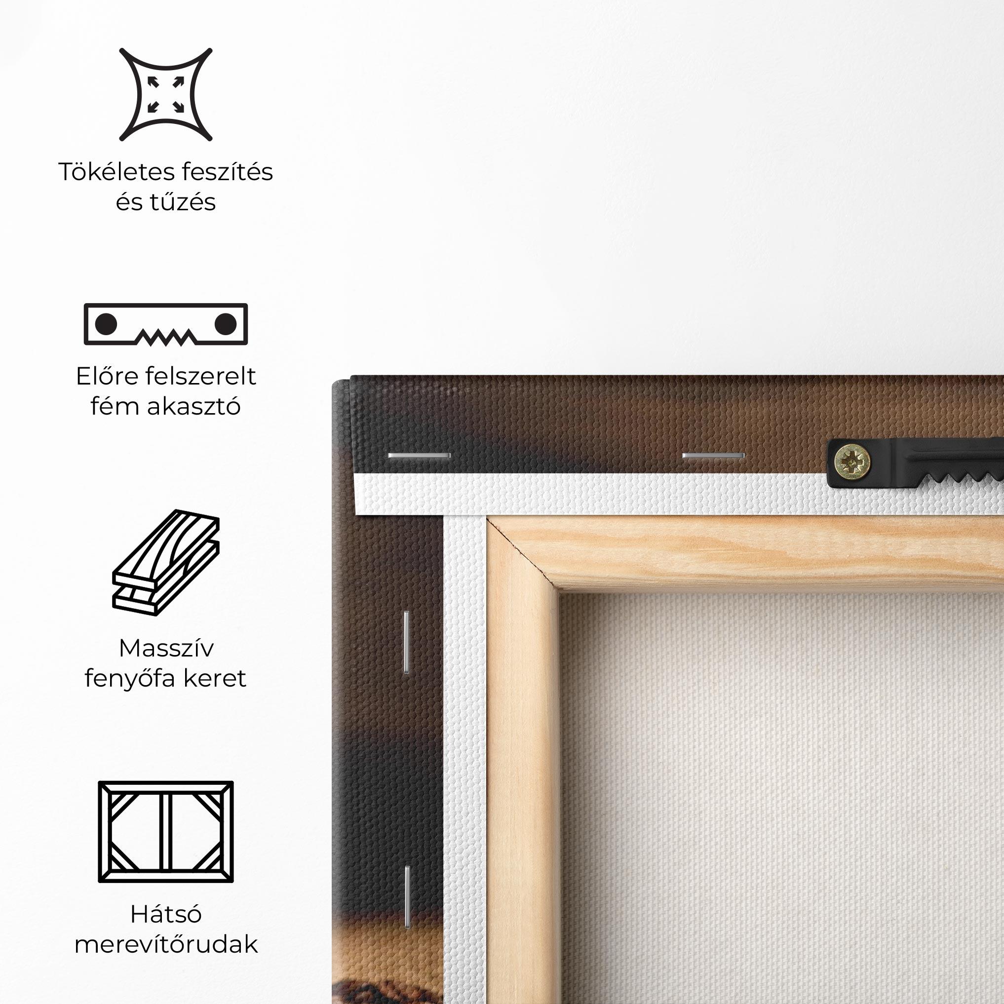 Vászonkép Heart Coffee Smoke mockup 5