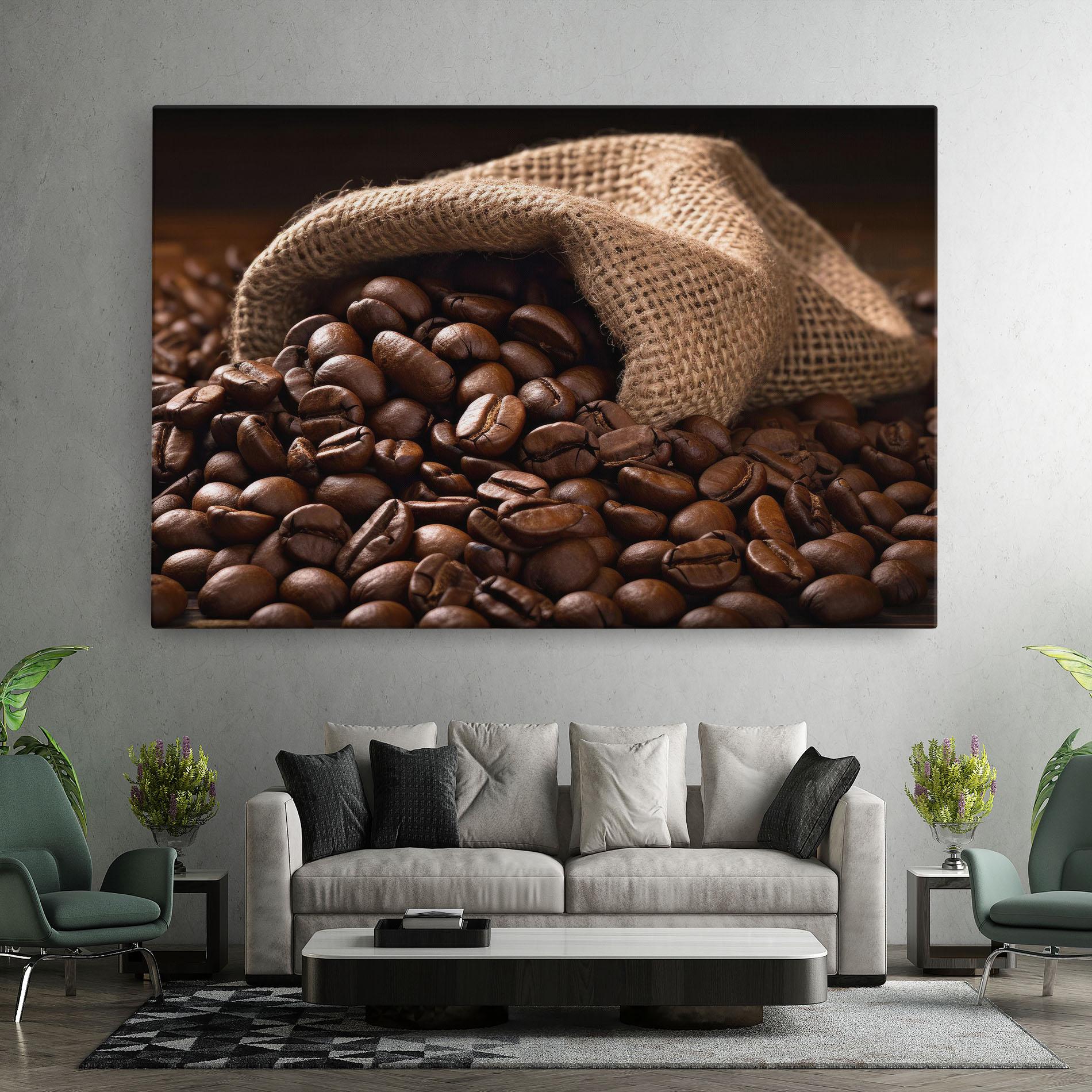 Vászonkép Bag Of Coffee Beans mockup 7