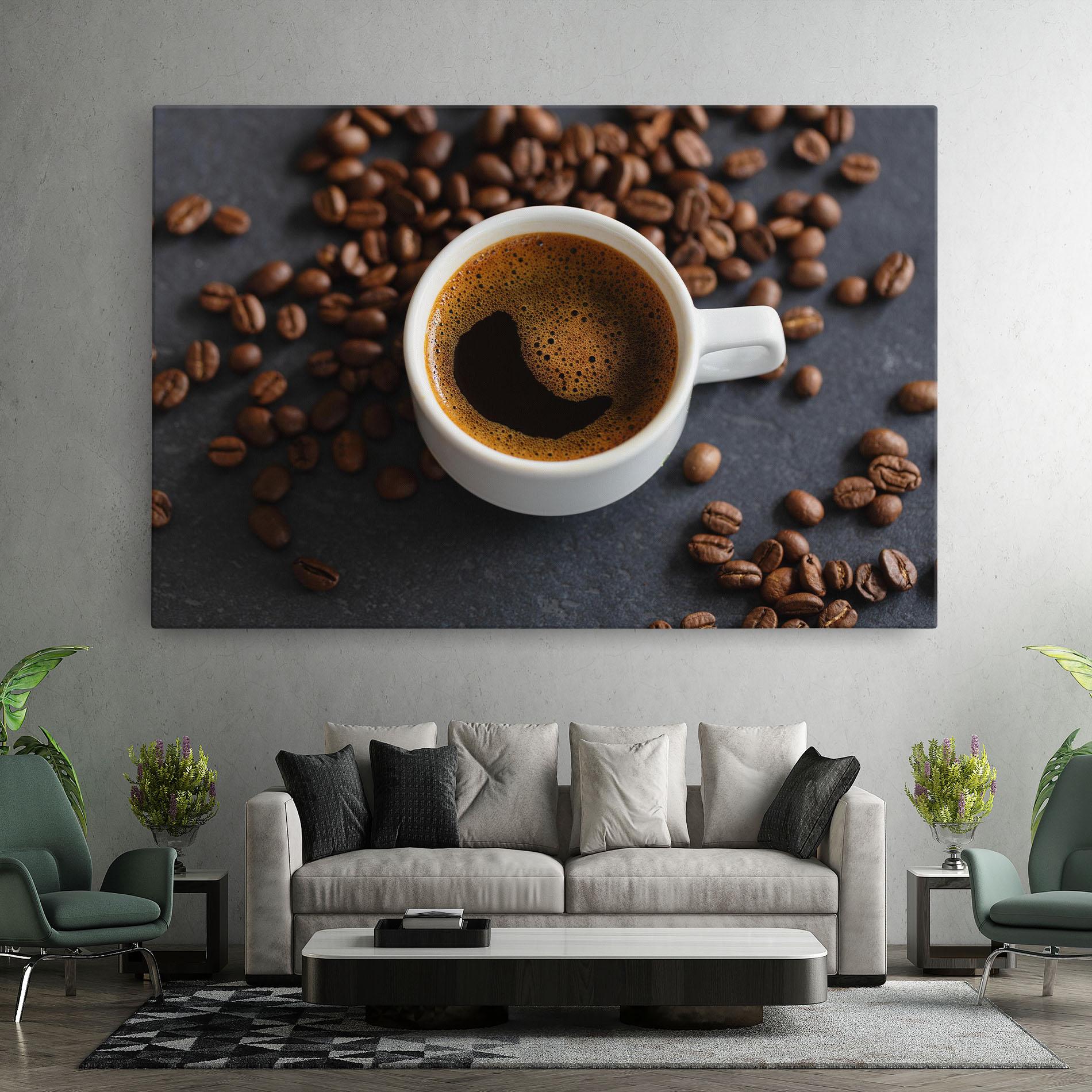 Vászonkép Espresso Close Up mockup 7