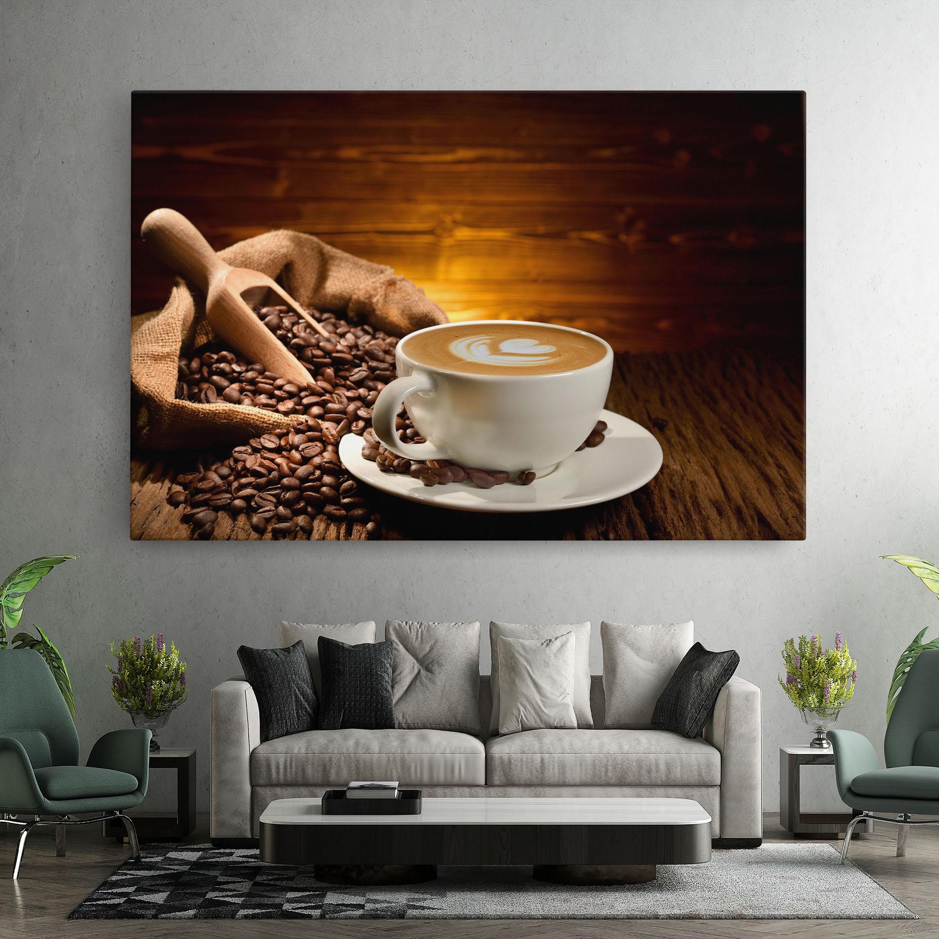 Vászonkép Latte Coffee mockup 7