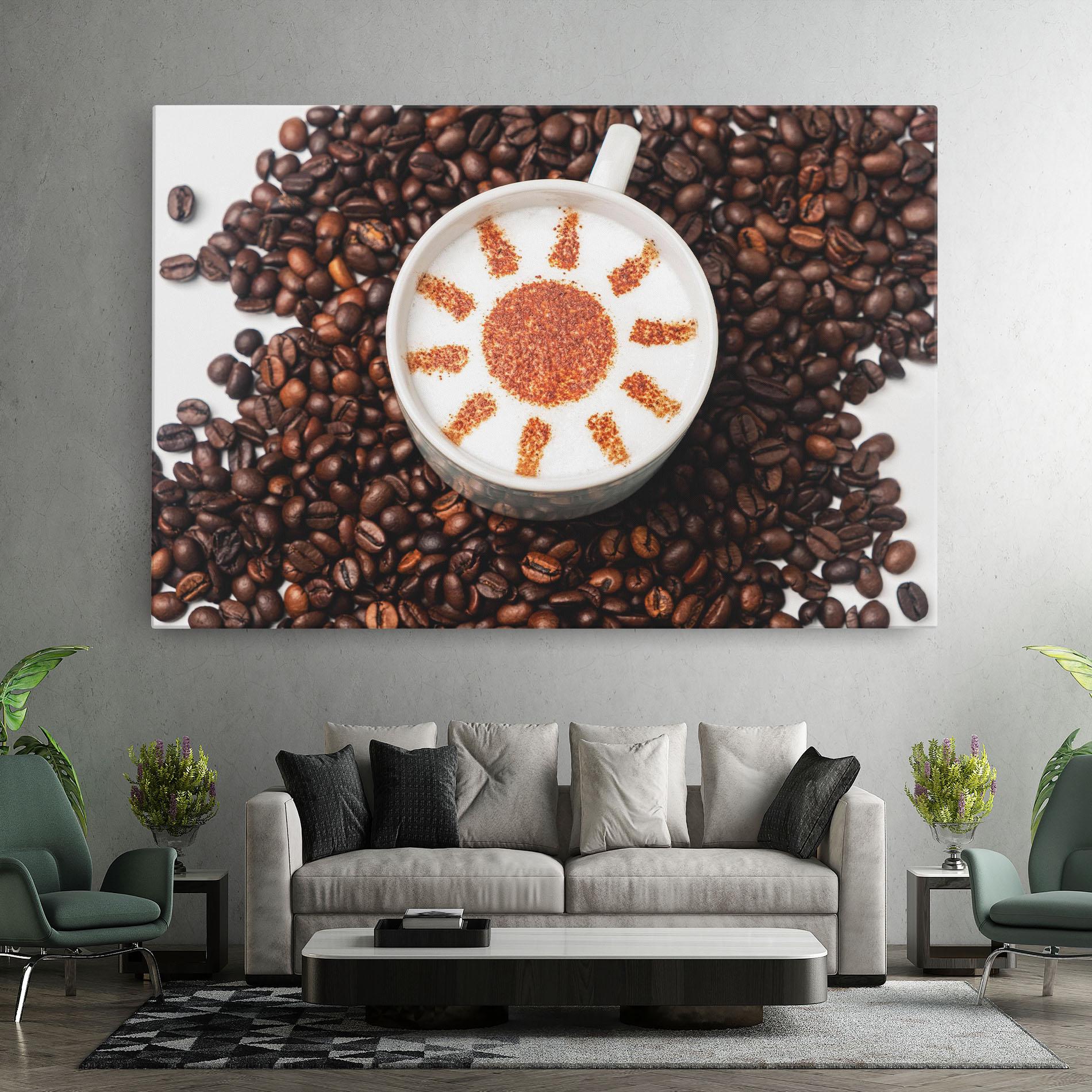 Vászonkép Sun Pattern Coffee mockup 7