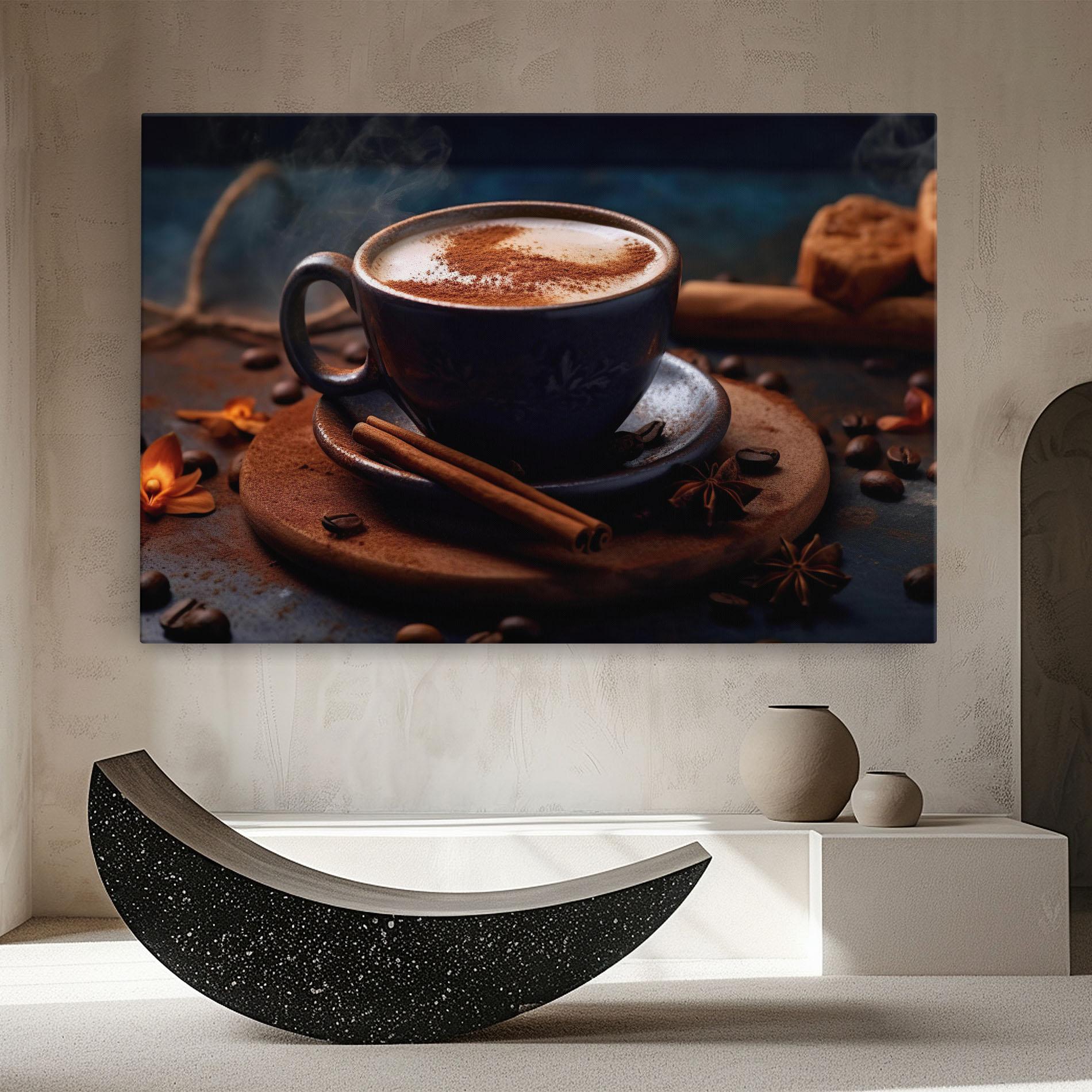 Vászonkép Cinnamon Coffee Cup mockup 8