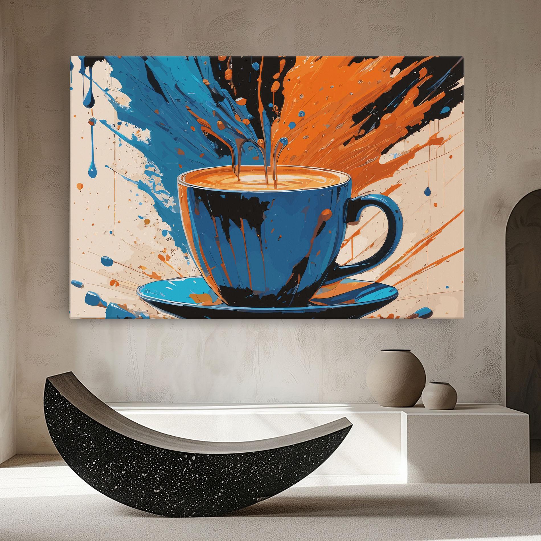 Vászonkép Coffee Blue Orange mockup 8