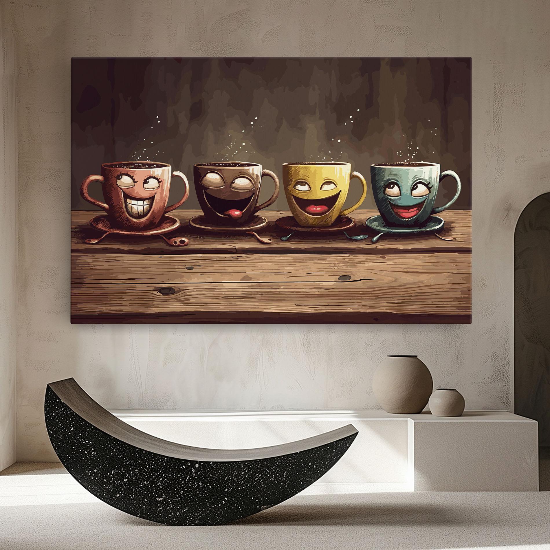 Vászonkép Coffee Faces mockup 8