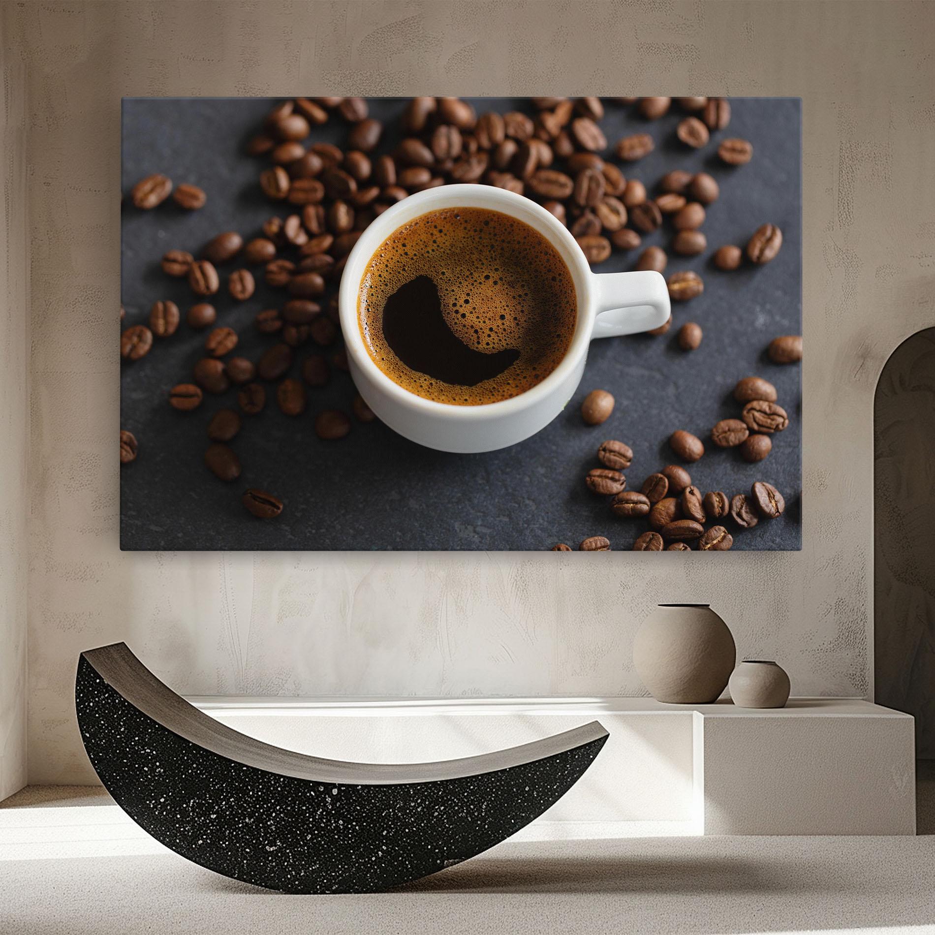 Vászonkép Espresso Close Up mockup 8