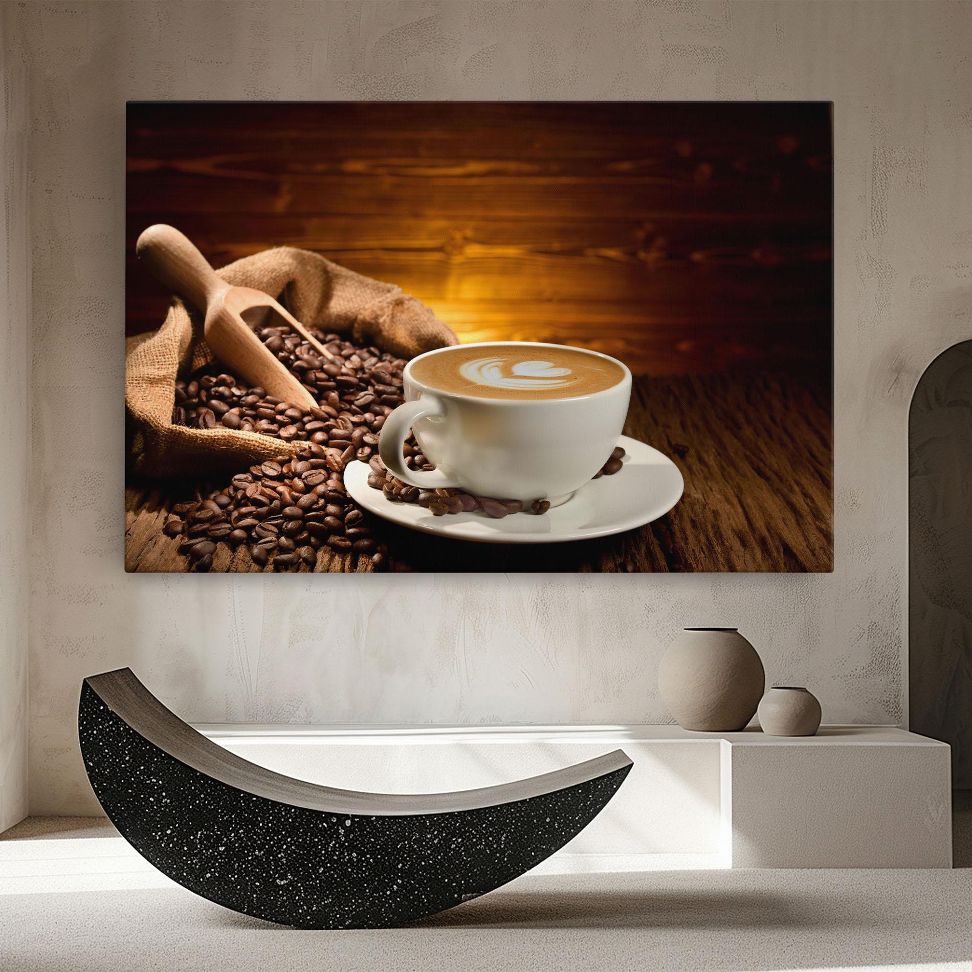 Vászonkép Latte Coffee mockup 8