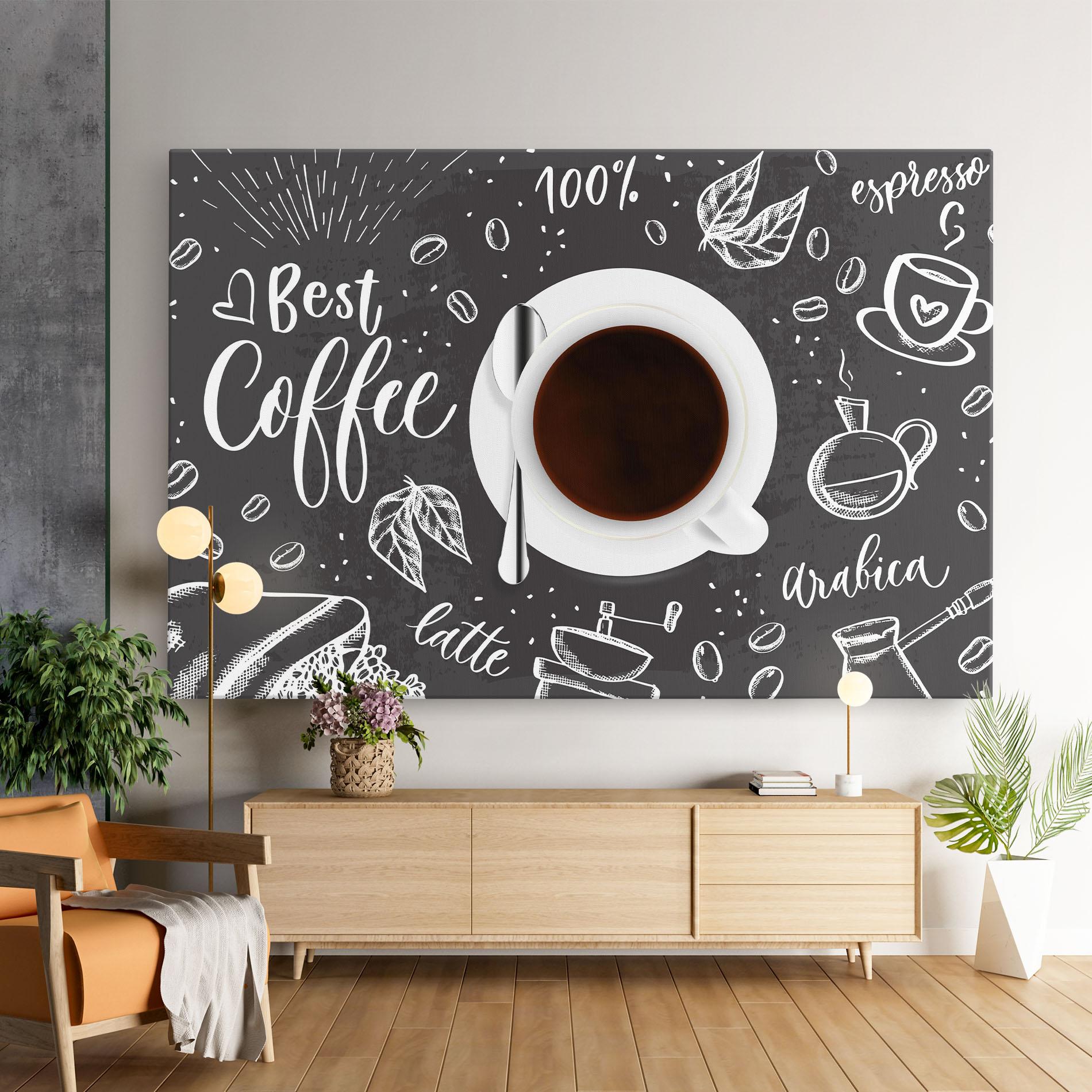 Vászonkép Best Coffee mockup 9