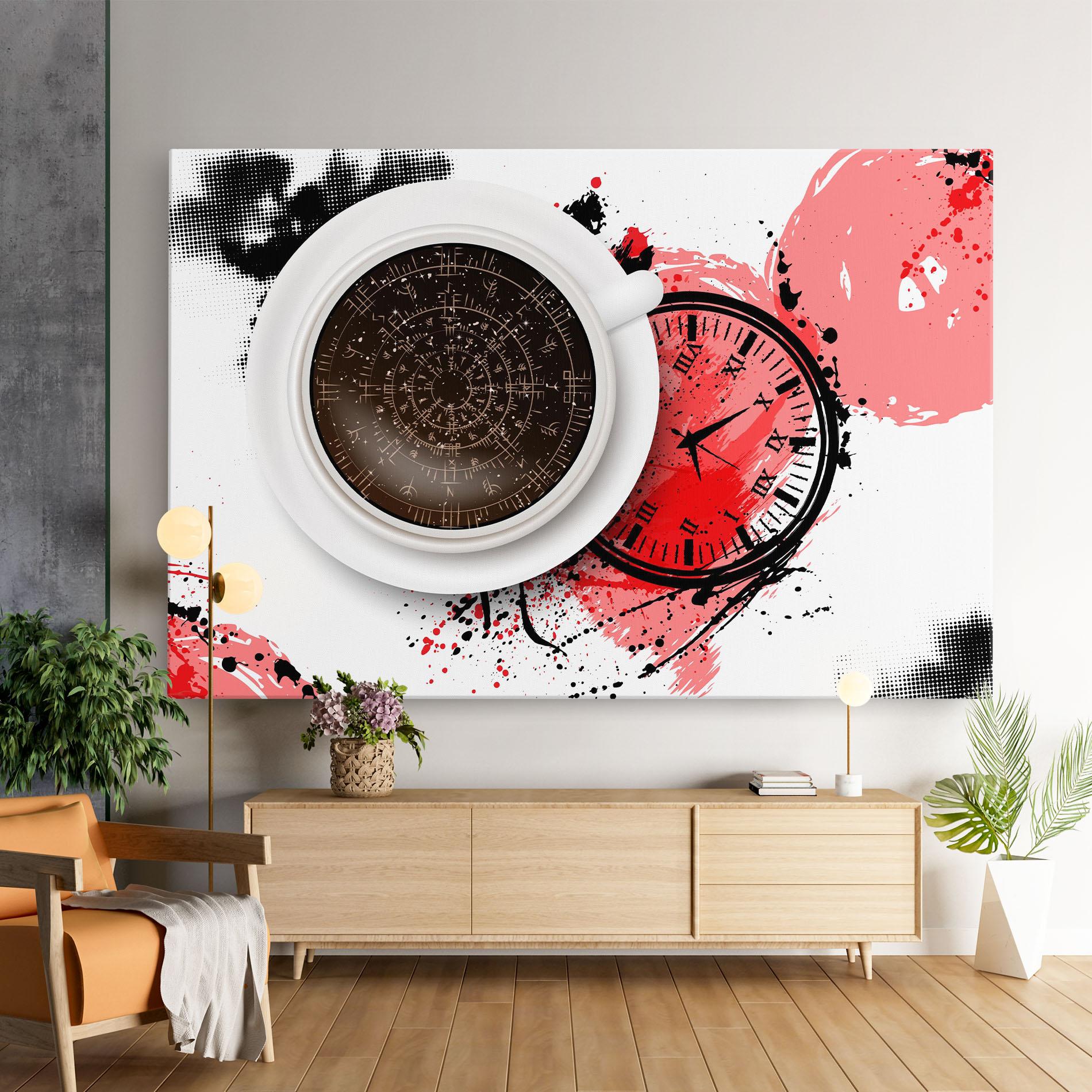 Vászonkép Coffee Reading mockup 9