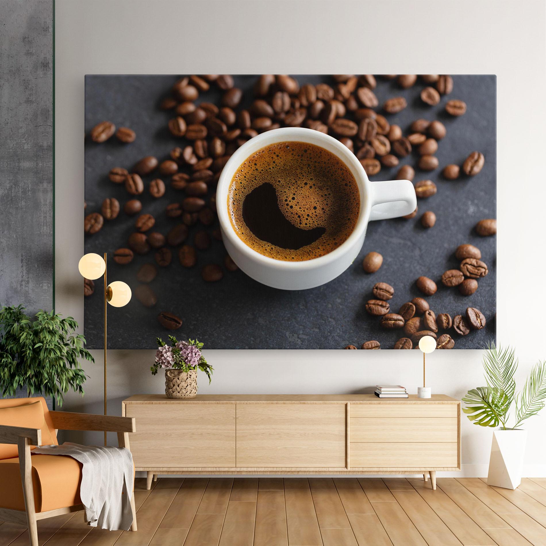 Vászonkép Espresso Close Up mockup 9