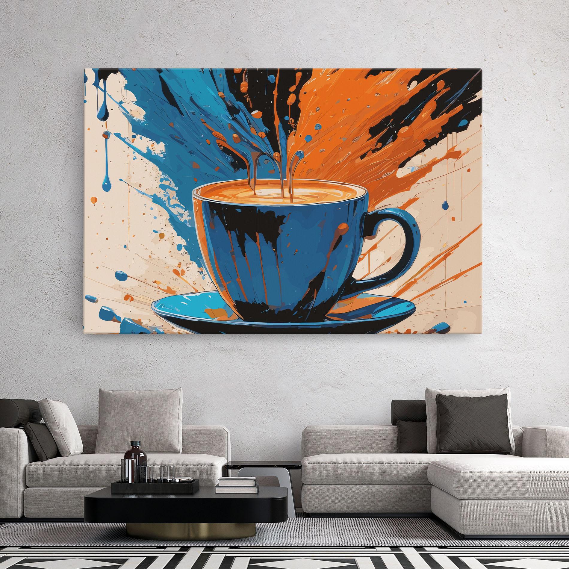 Vászonkép Coffee Blue Orange mockup 2