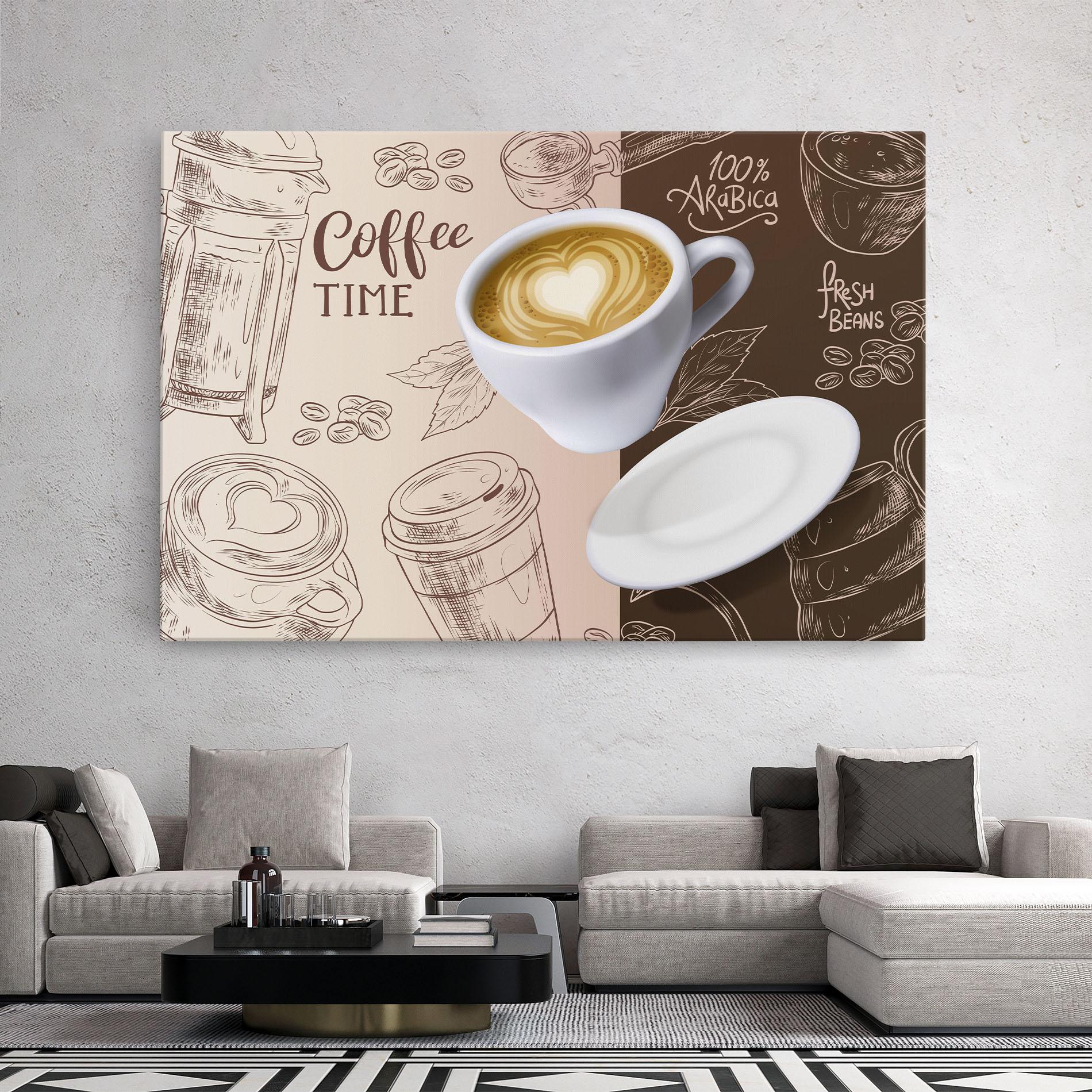 Vászonkép Coffee Time mockup 2