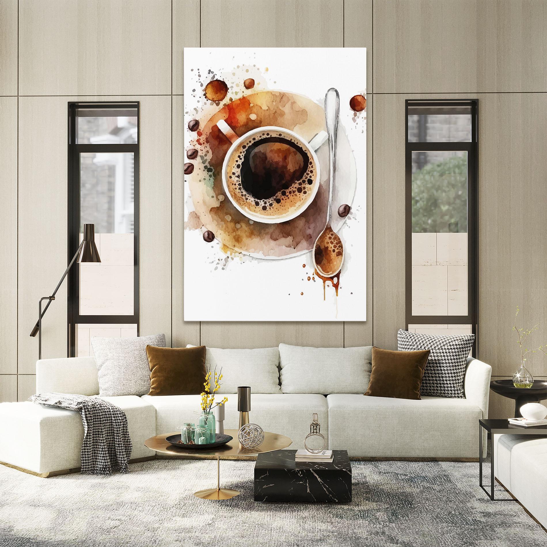 Vászonkép Coffee Liquid mockup 2