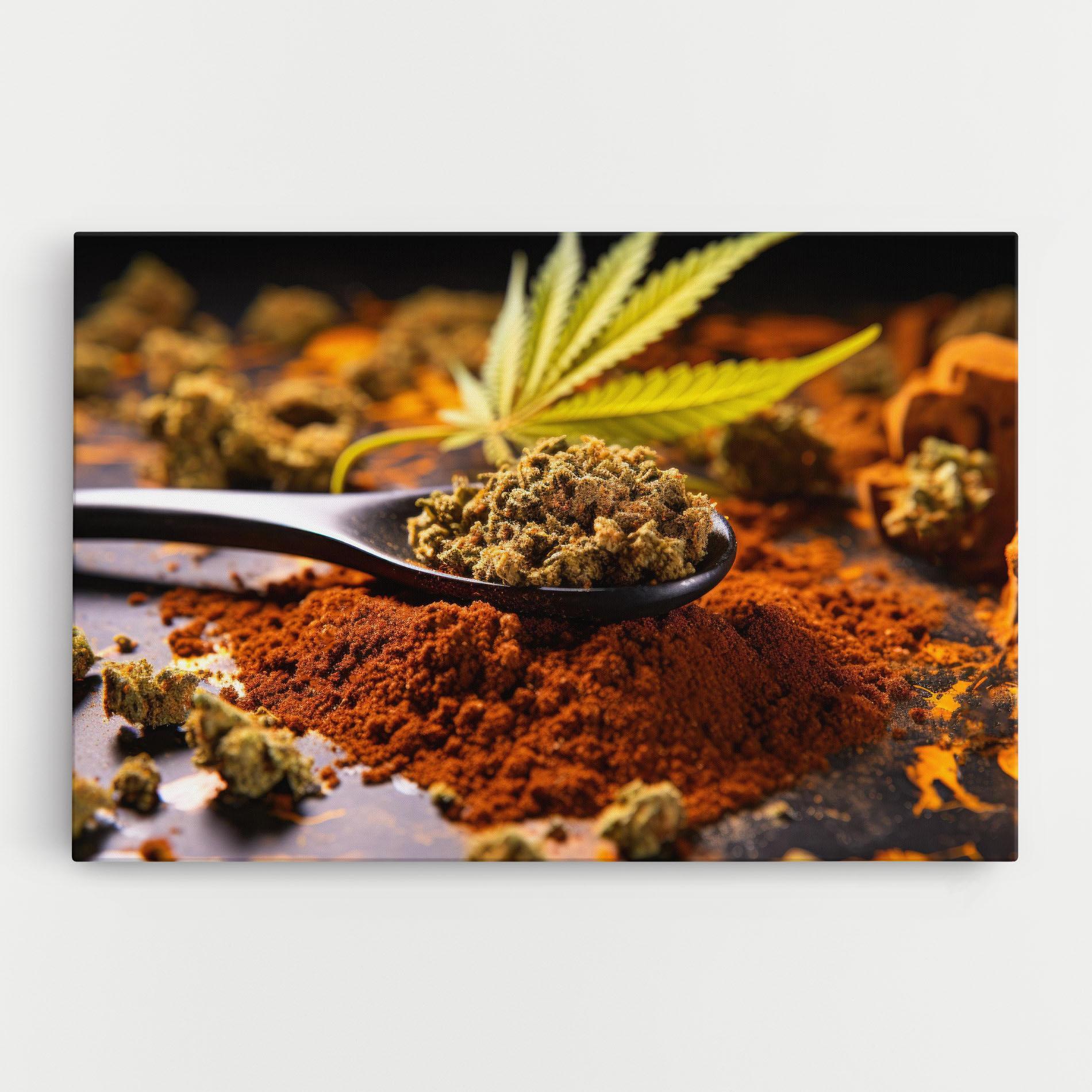 Vászonkép Cannabis Seasoning mockup 0