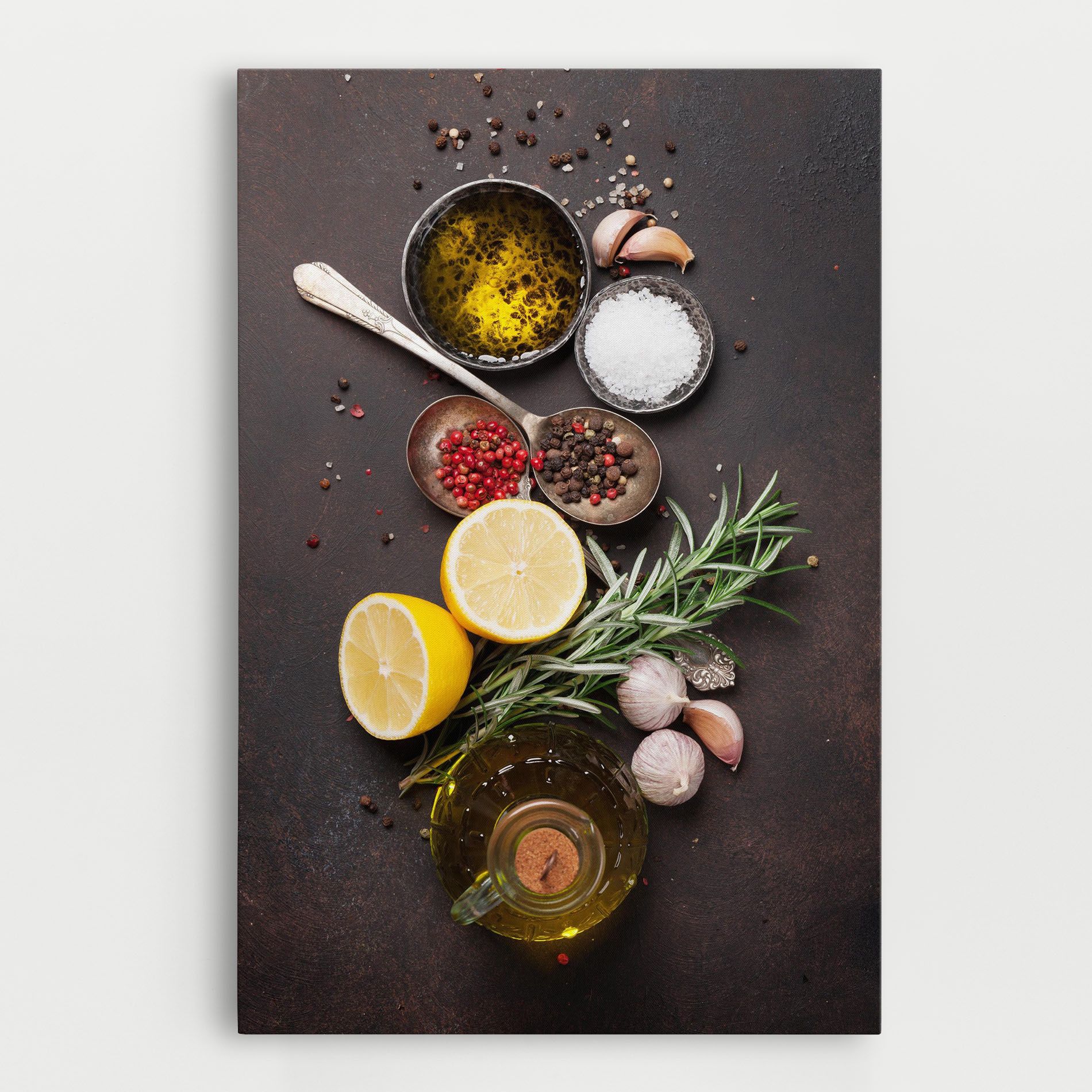 Spices On Stone Table mockup 0