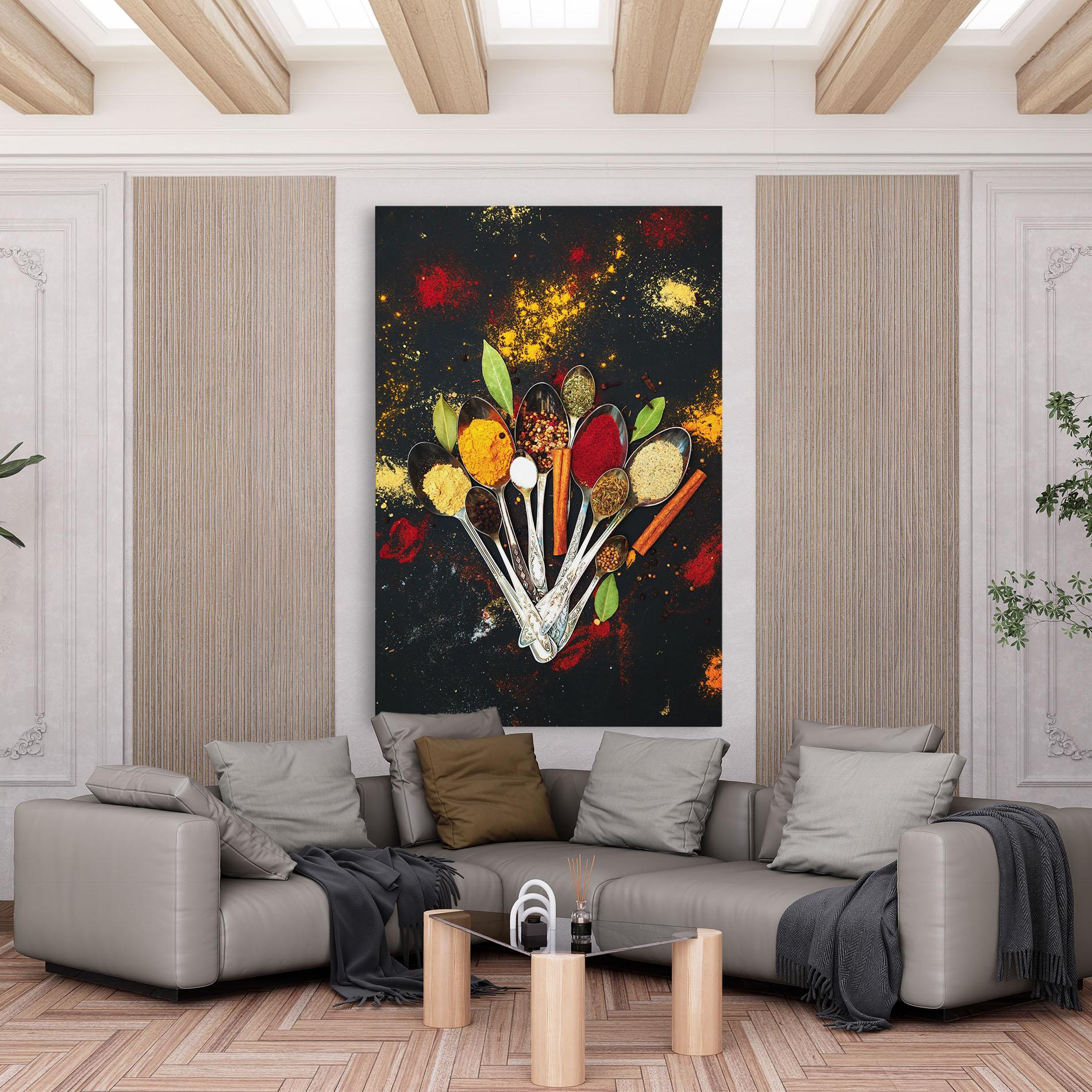 Vászonkép Cooking Spices Spoons mockup 6