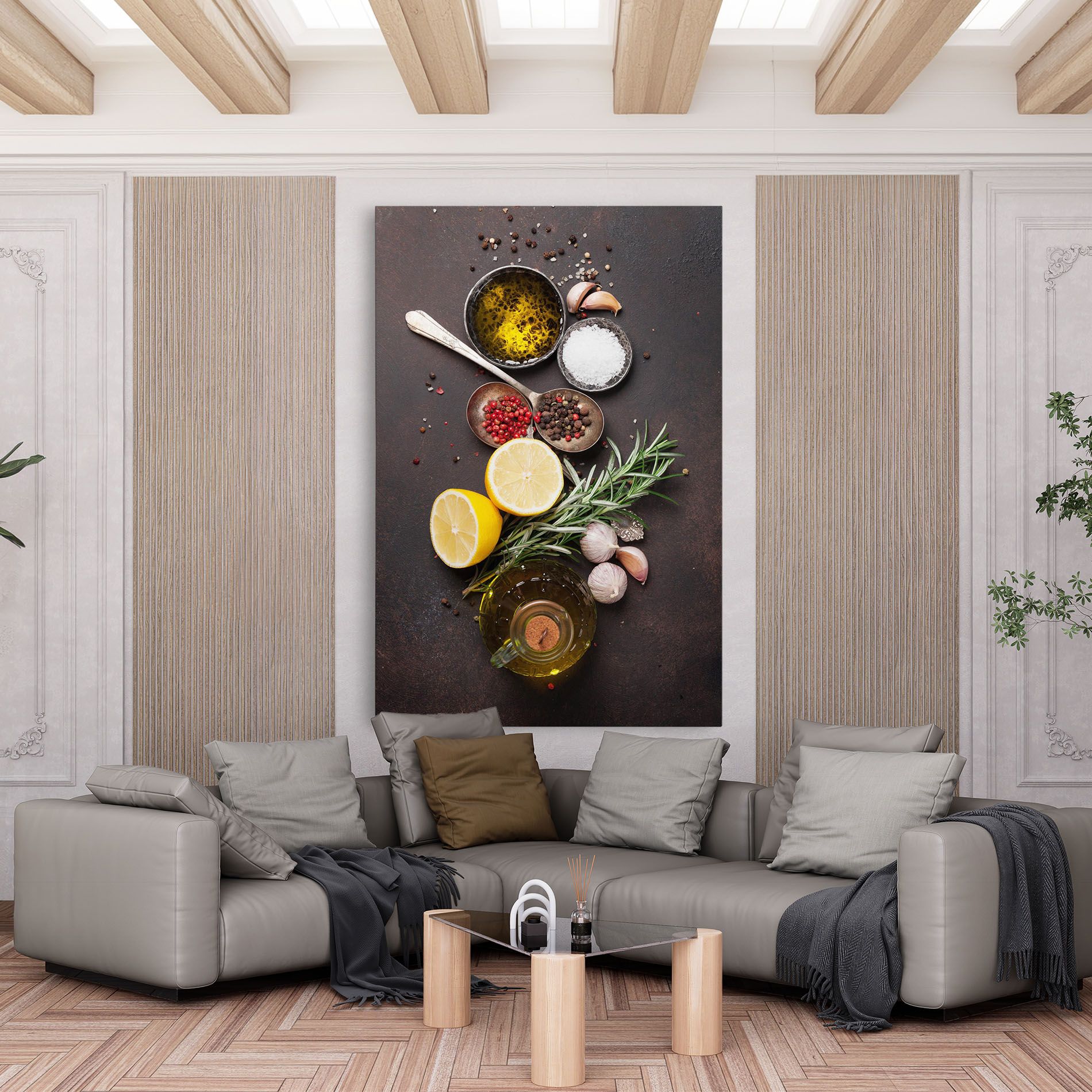 Spices On Stone Table mockup 6