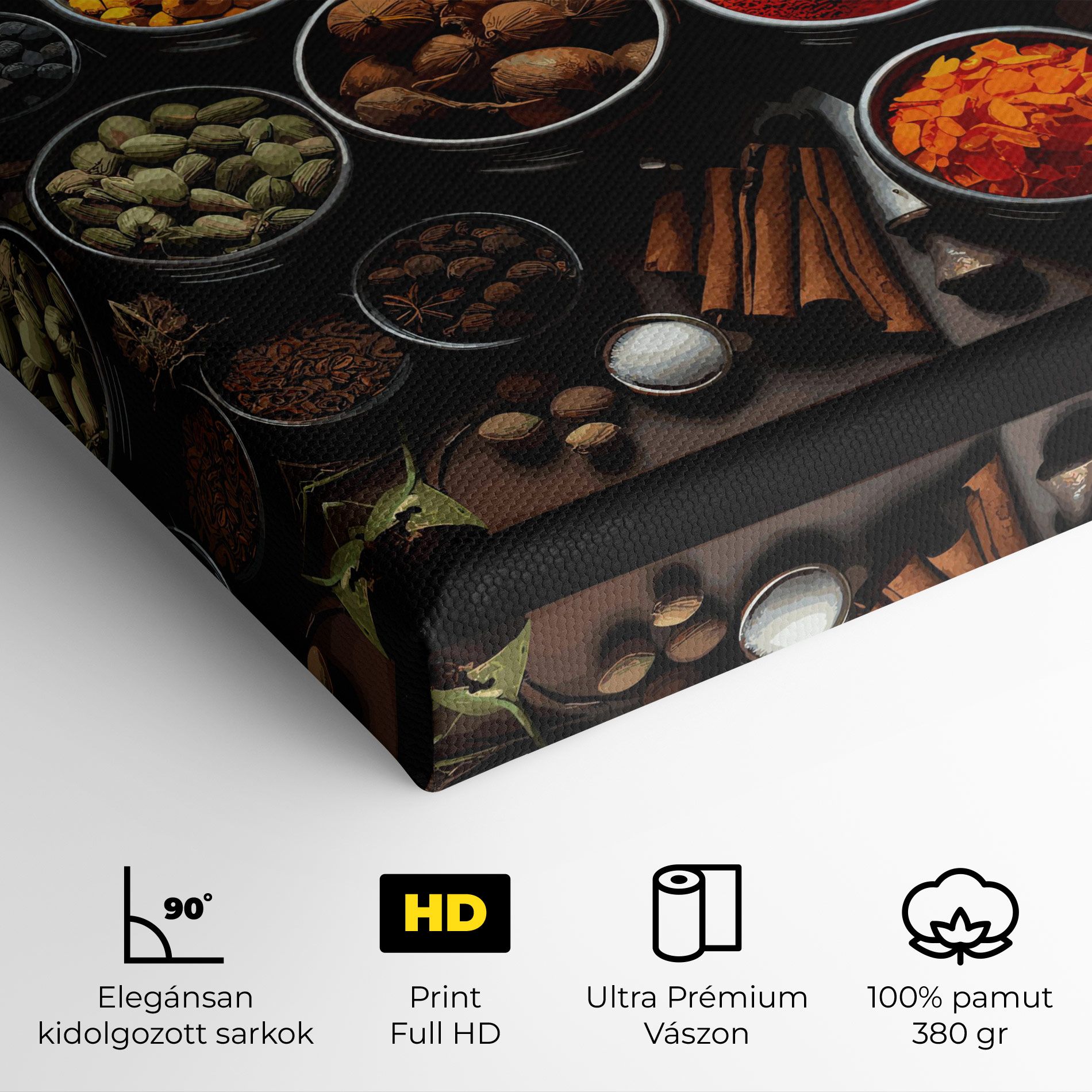 Colorful Herbs Art mockup 4