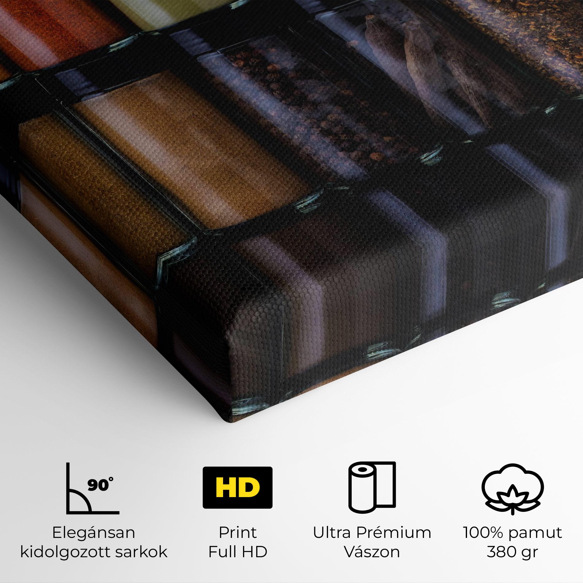 Vászonkép Seasonings Jars mockup 4