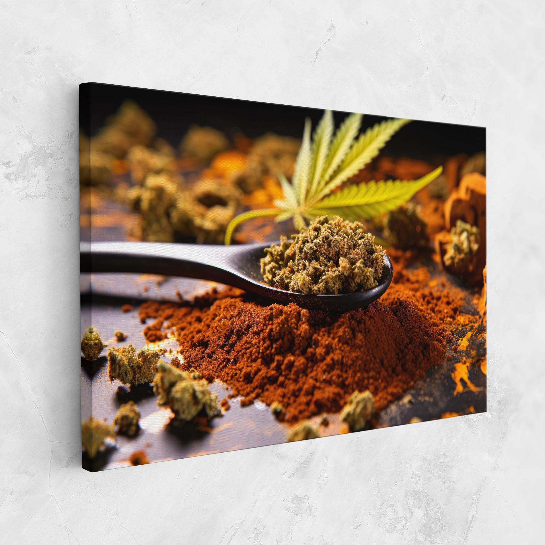 Vászonkép Cannabis Seasoning mockup 1