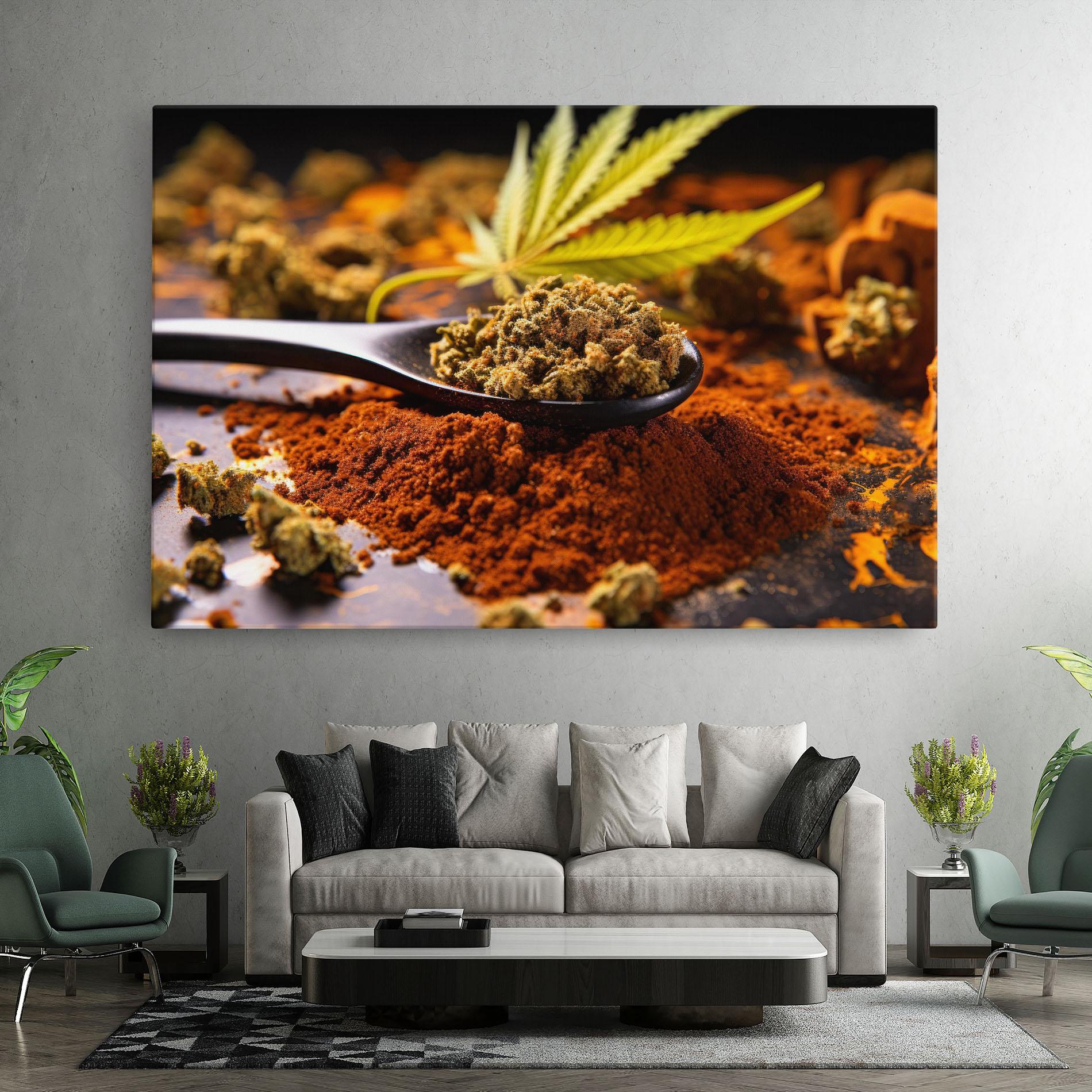 Vászonkép Cannabis Seasoning mockup 7