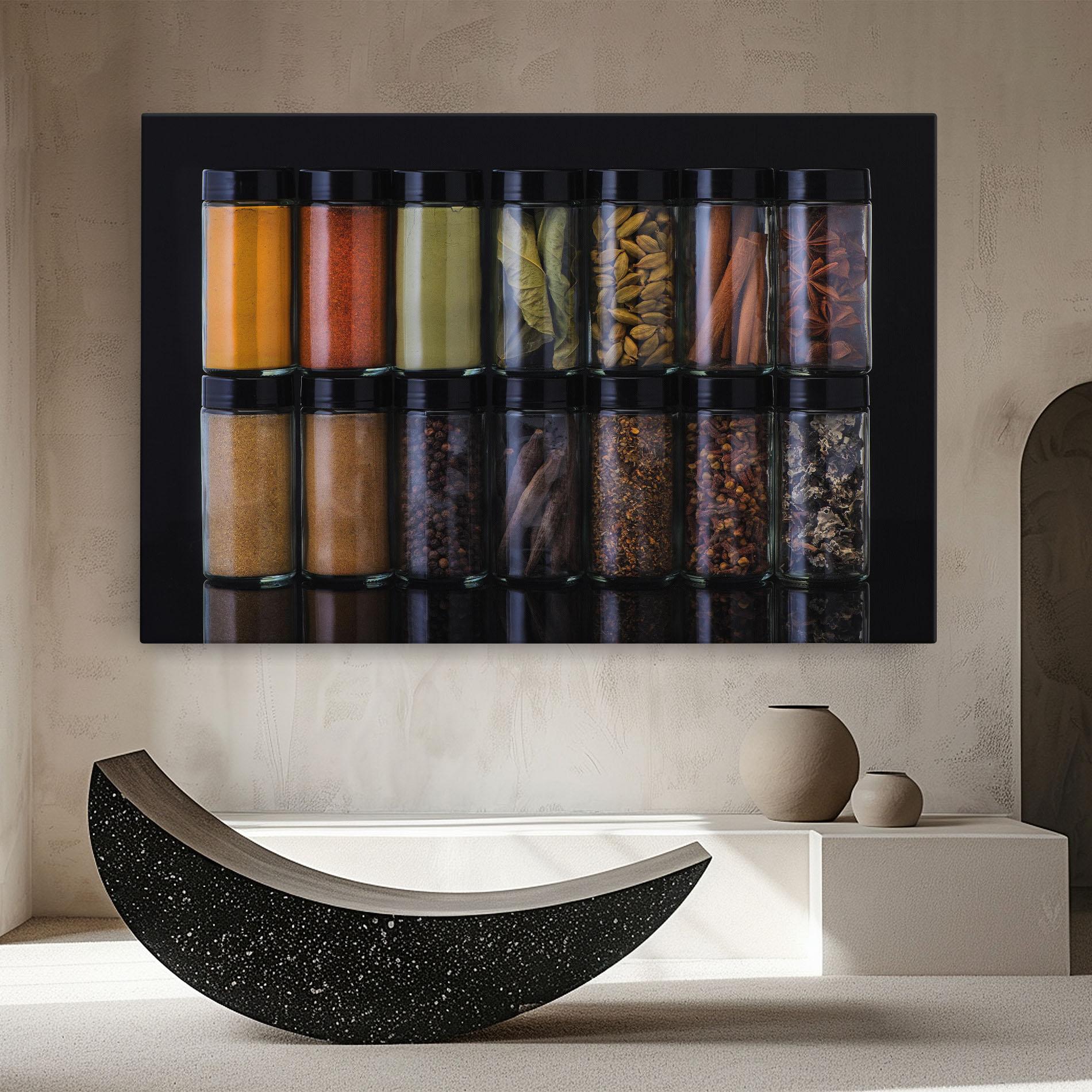 Vászonkép Seasonings Jars mockup 8