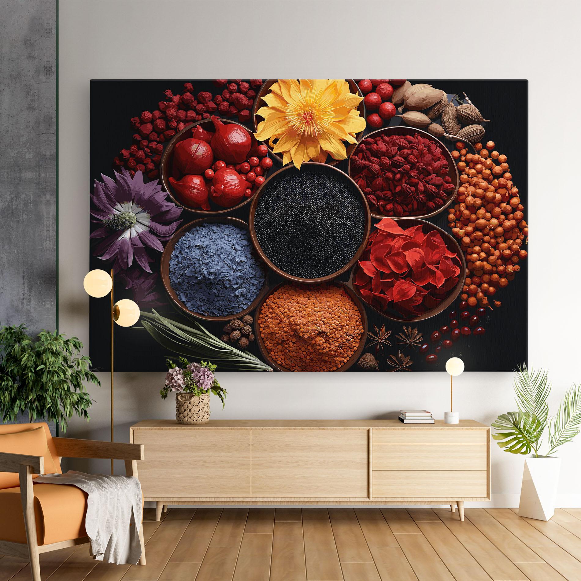 Vászonkép Autumn Color Spices mockup 9