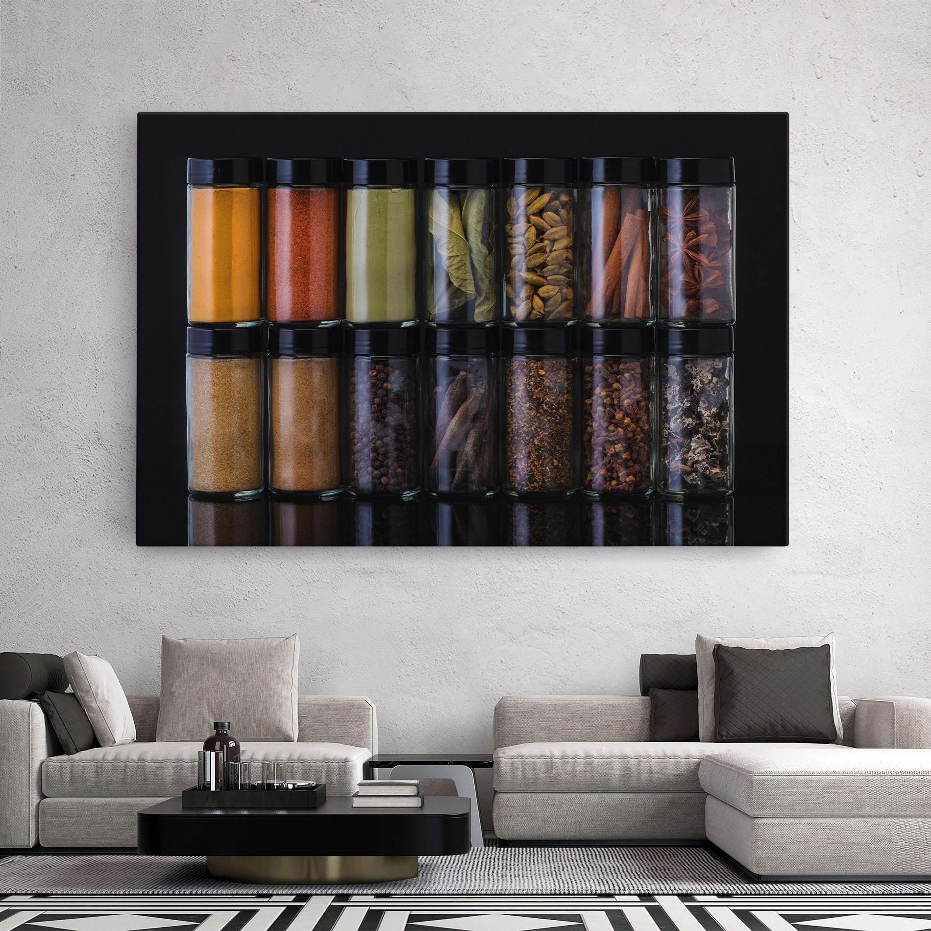 Vászonkép Seasonings Jars mockup 2