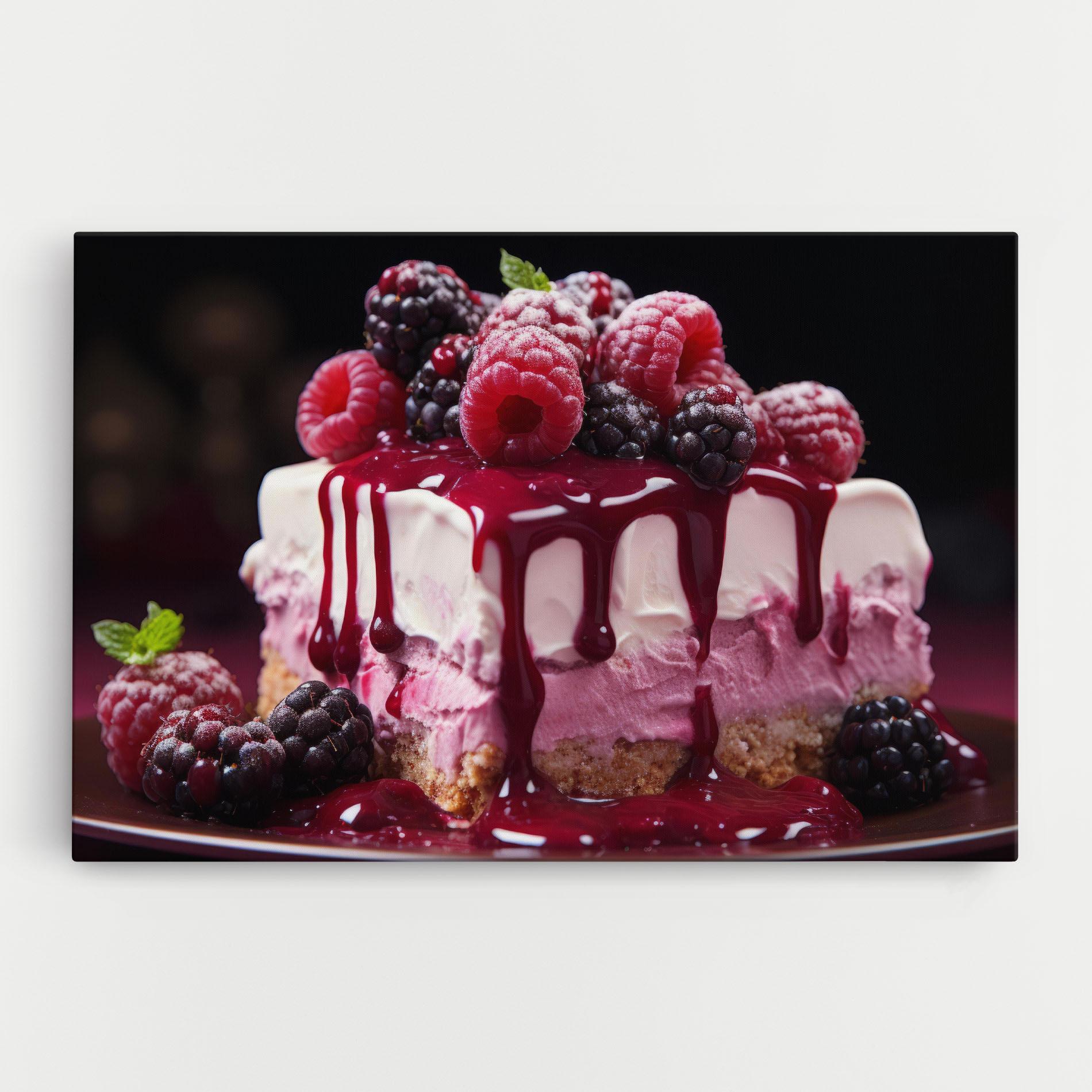 Vászonkép Berries Cream mockup 0