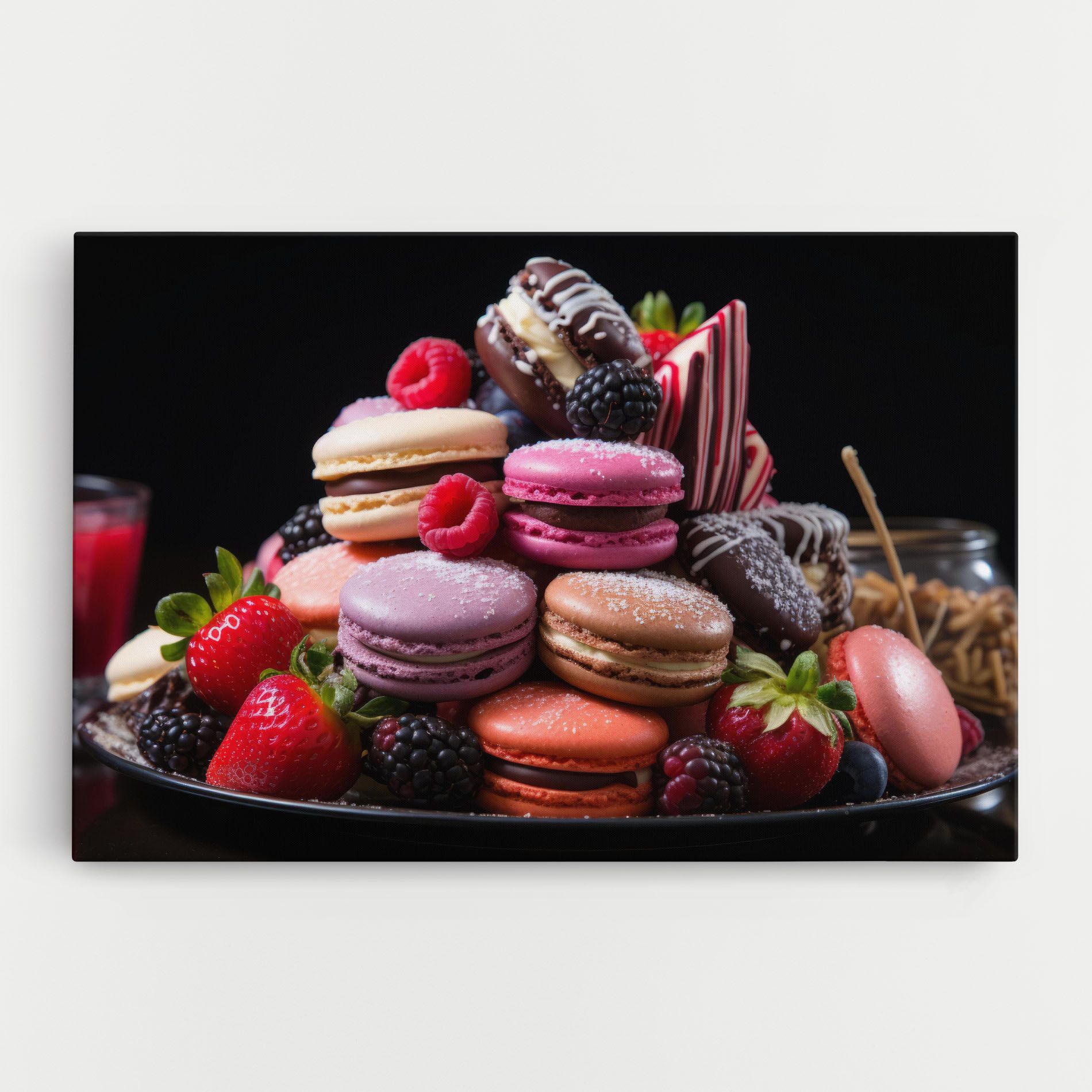 Berries Macarons mockup 0