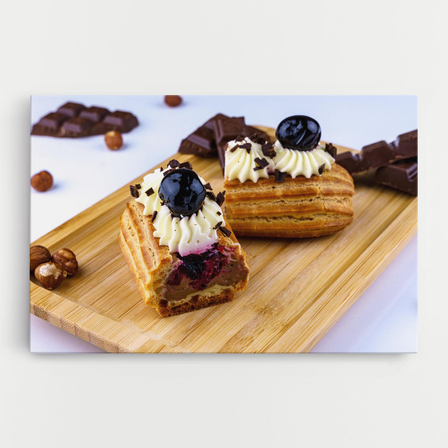 Vászonkép Blueberry Eclair mockup 0