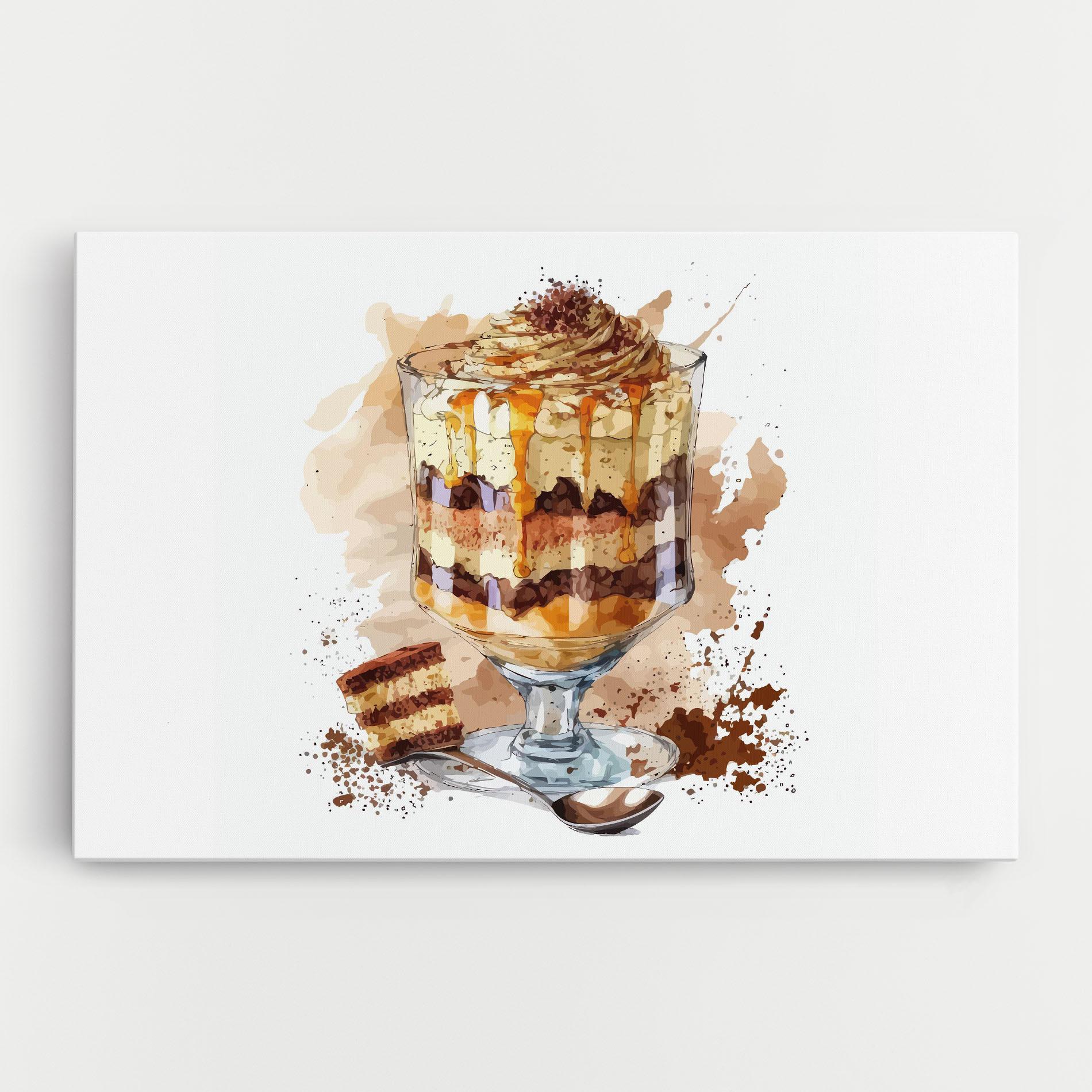 Vászonkép Cup Dessert mockup 0