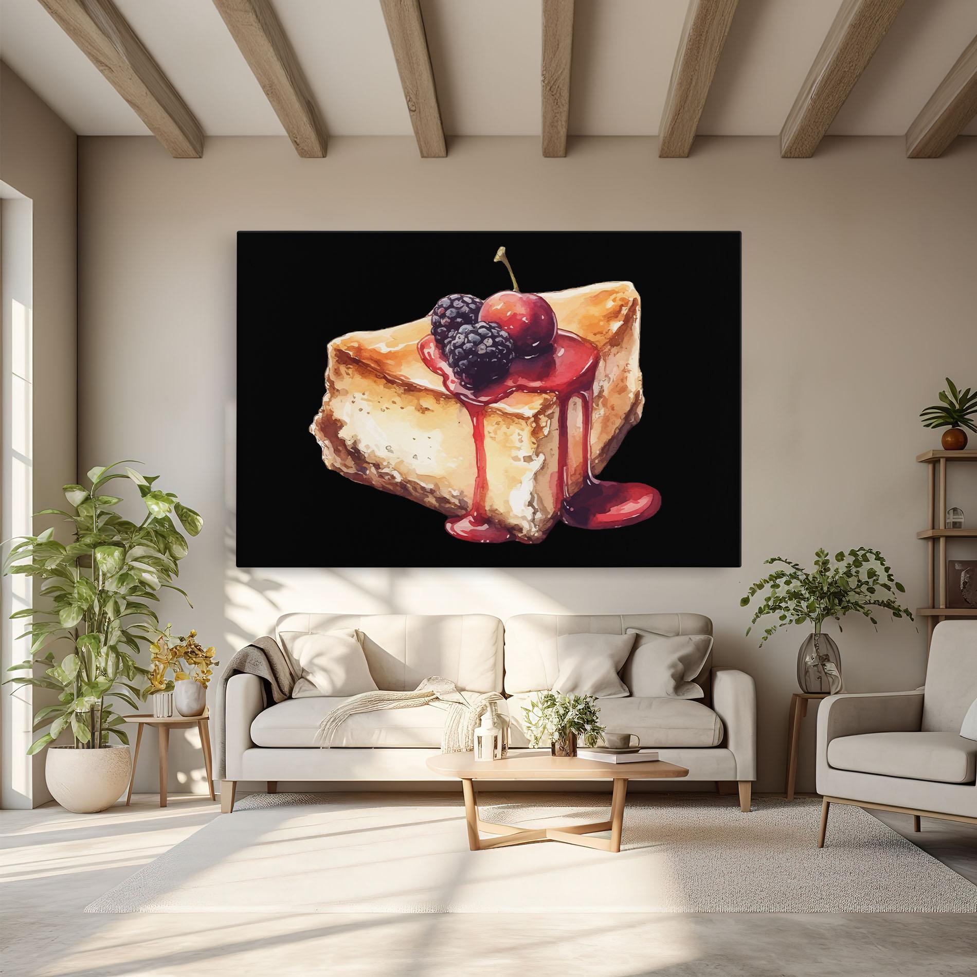 Vászonkép Berries Pie mockup 6