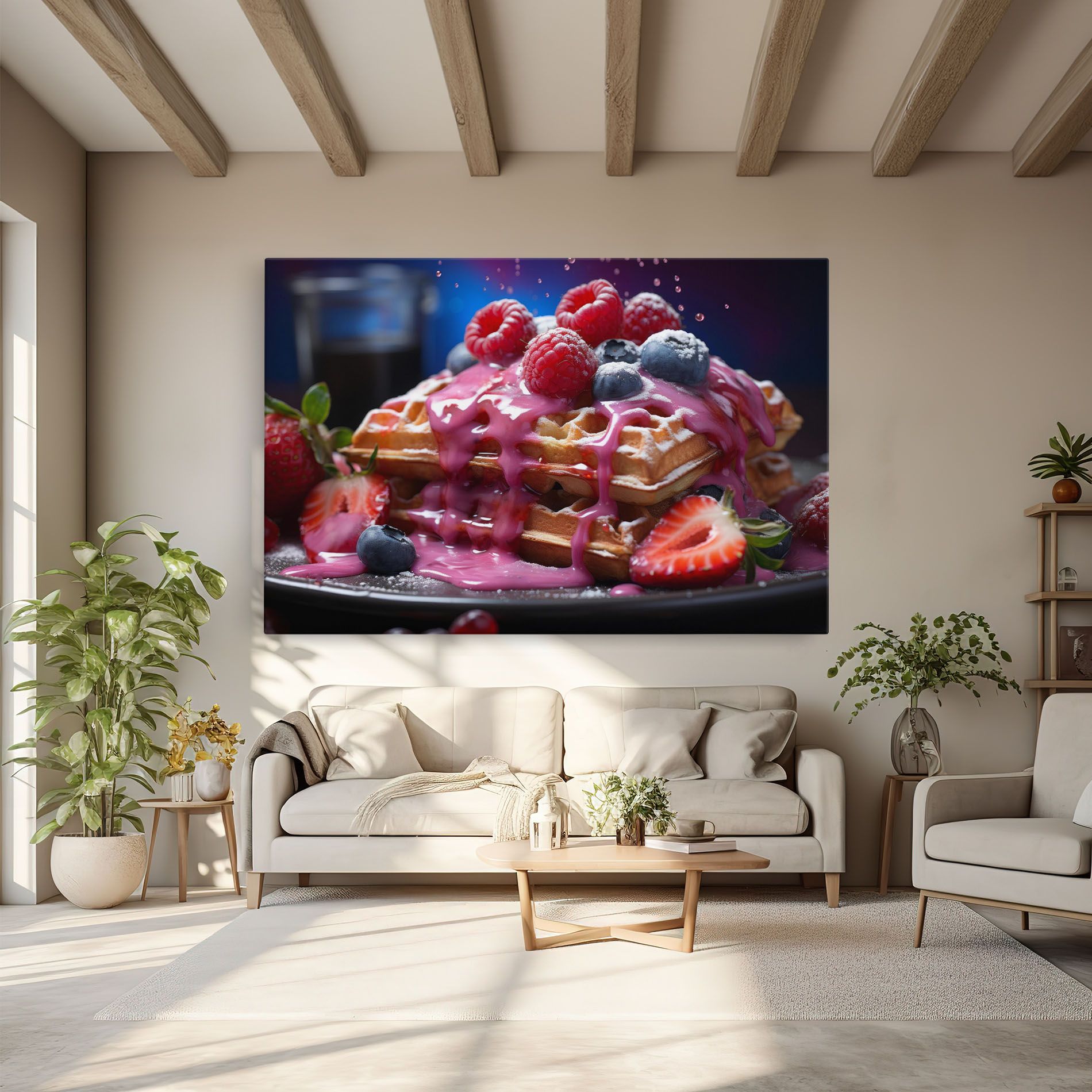 Berries Waffles mockup 6