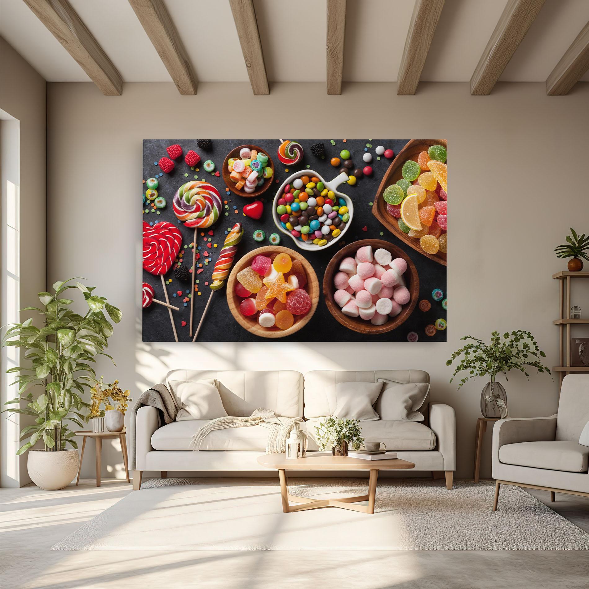Vászonkép Colorful Candies mockup 6