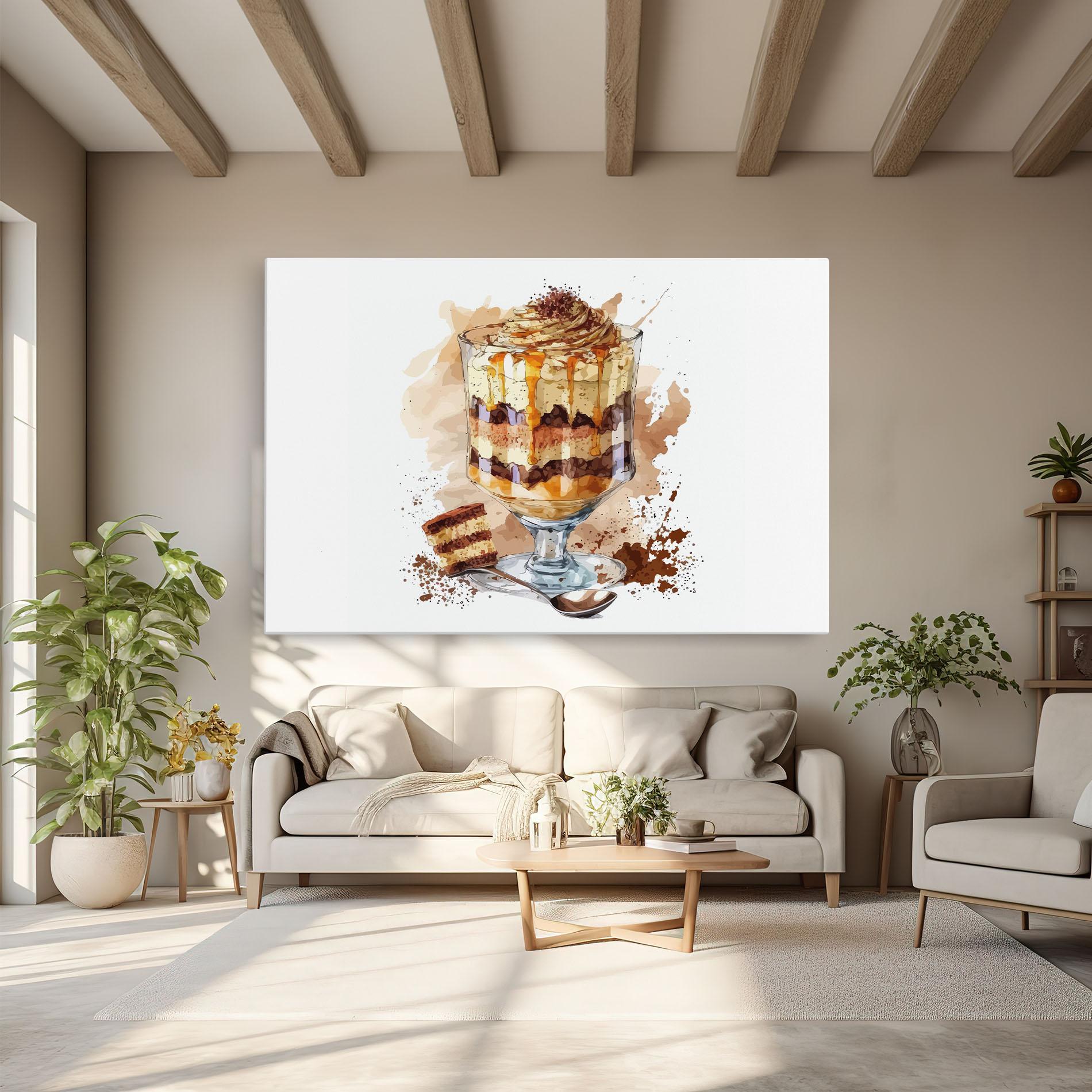 Vászonkép Cup Dessert mockup 6