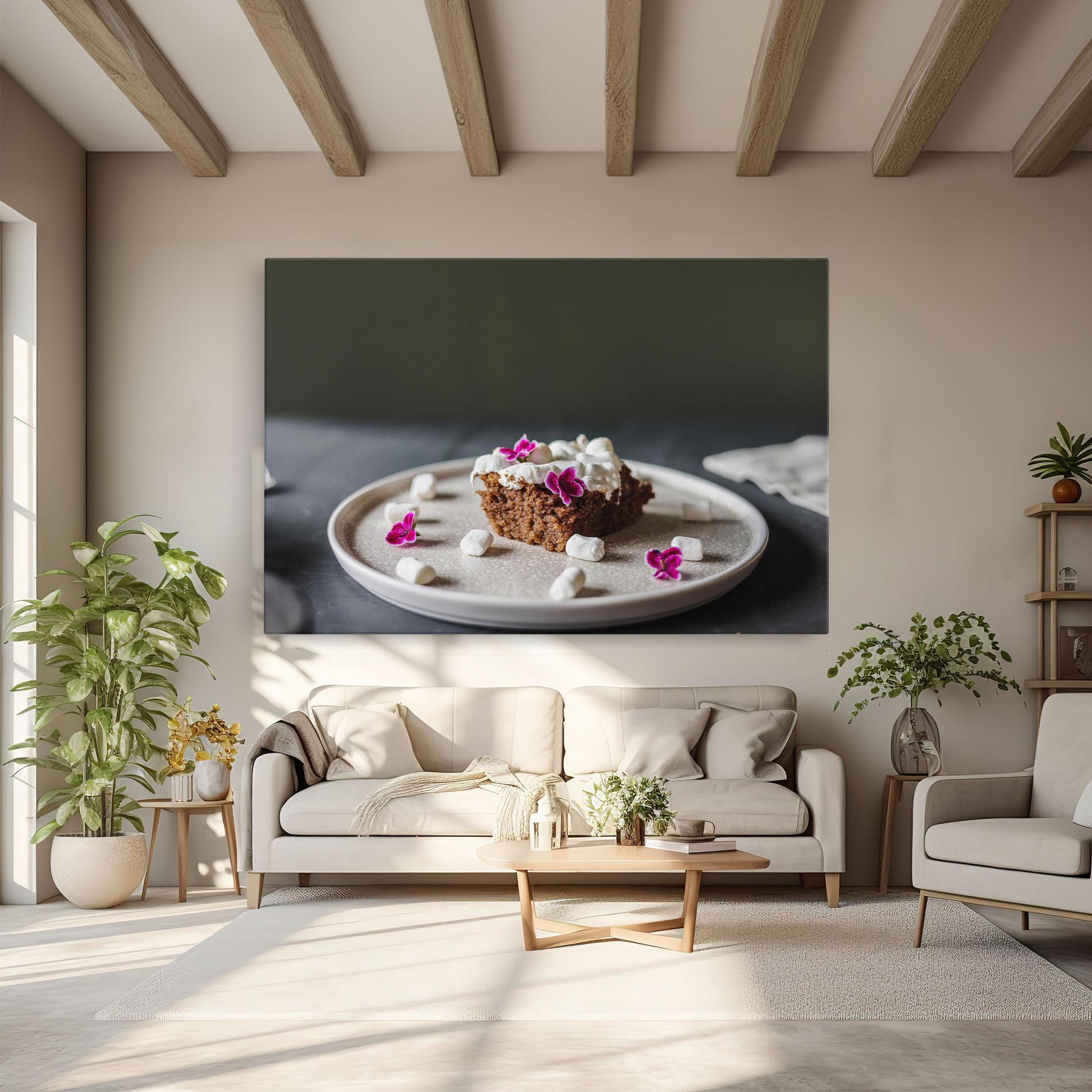 Vászonkép Marshmallow Cake mockup 6