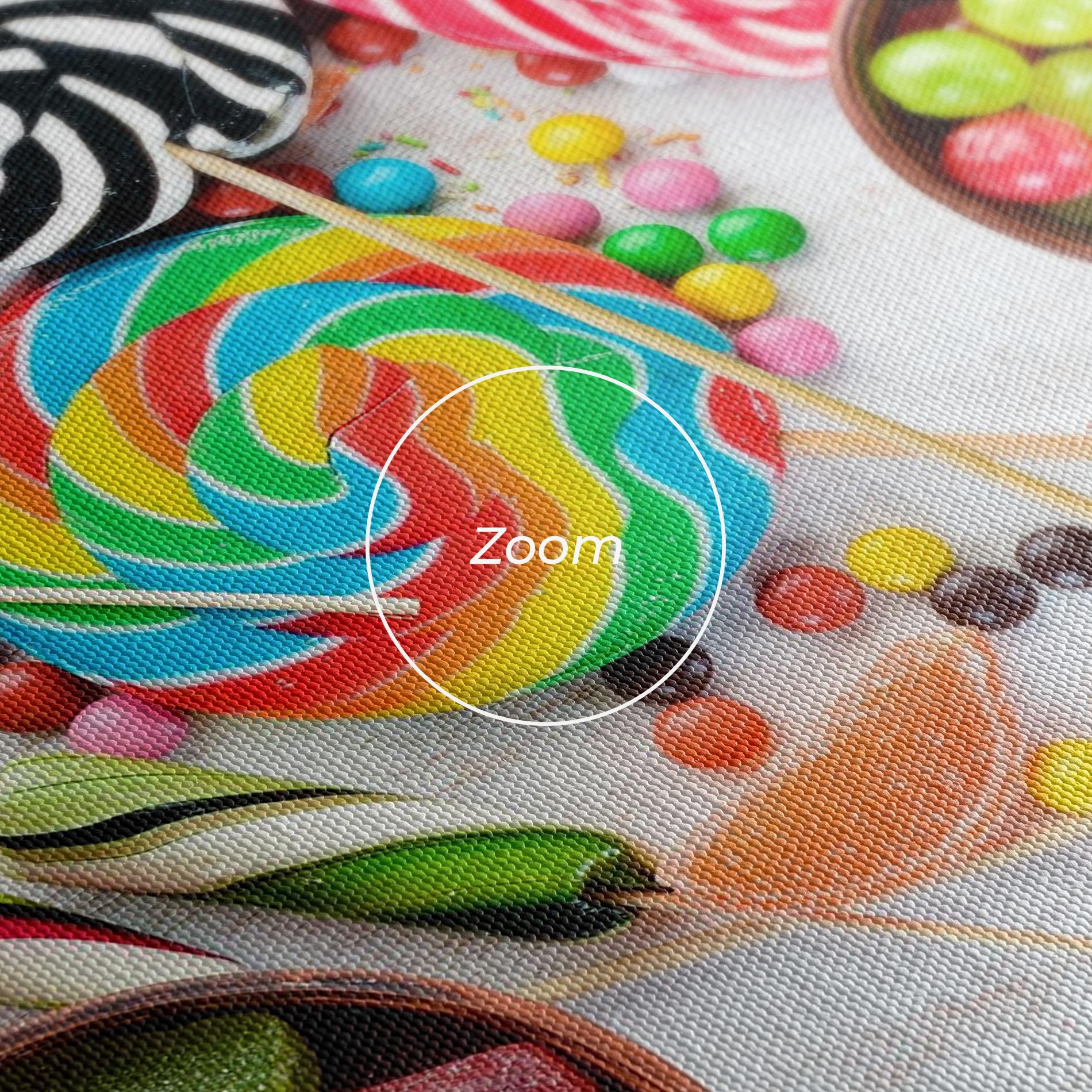 Vászonkép Colorful Candies Jelly mockup 3